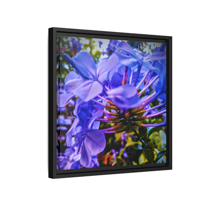 Blue Hydrangea Stem Canvas Wall Art