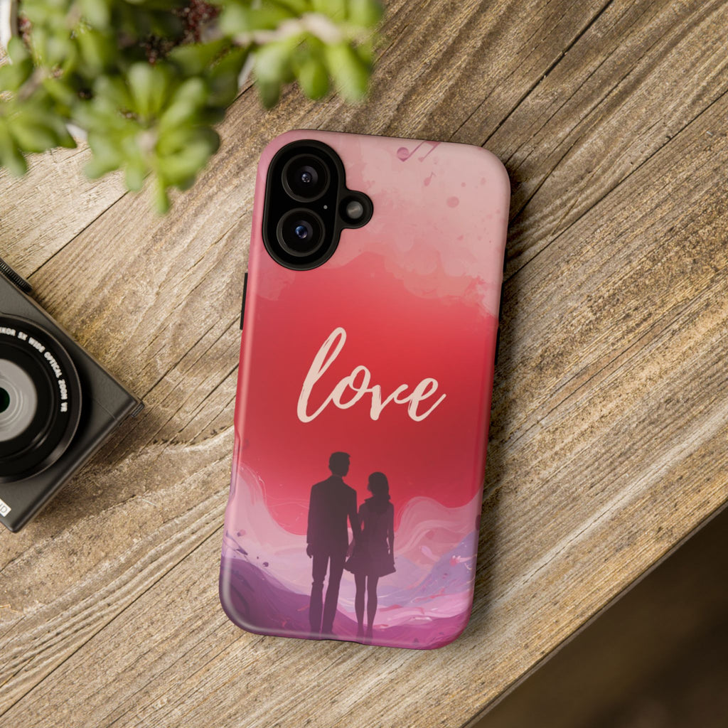 Phone Case — Couple Silhouette Love Protective Tough Case