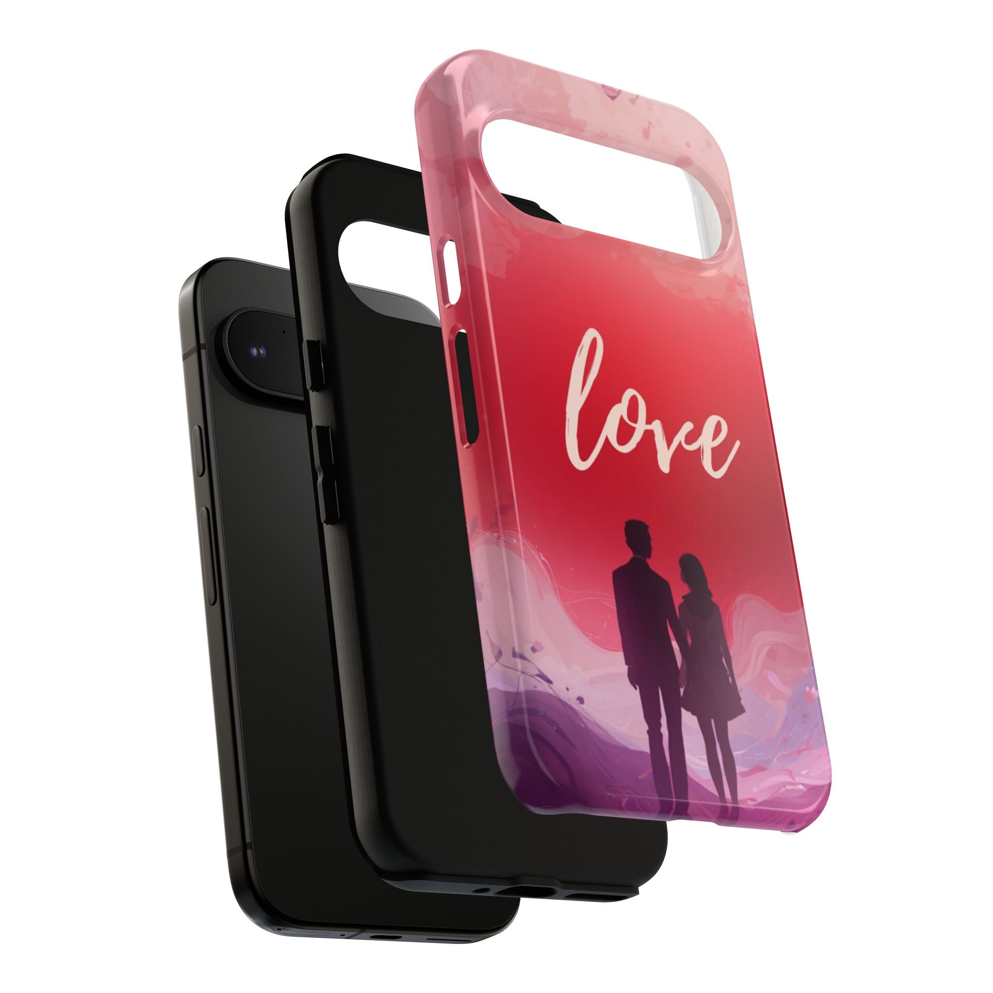 Phone Case — Couple Silhouette Love Protective Tough Case