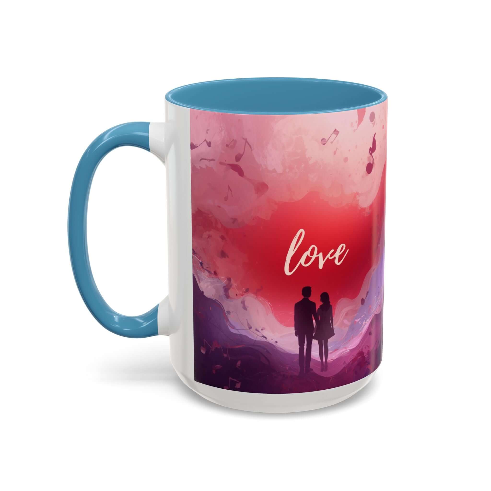 Couple Silhouette Love Mug Accent Coffee Mug 11oz 15oz