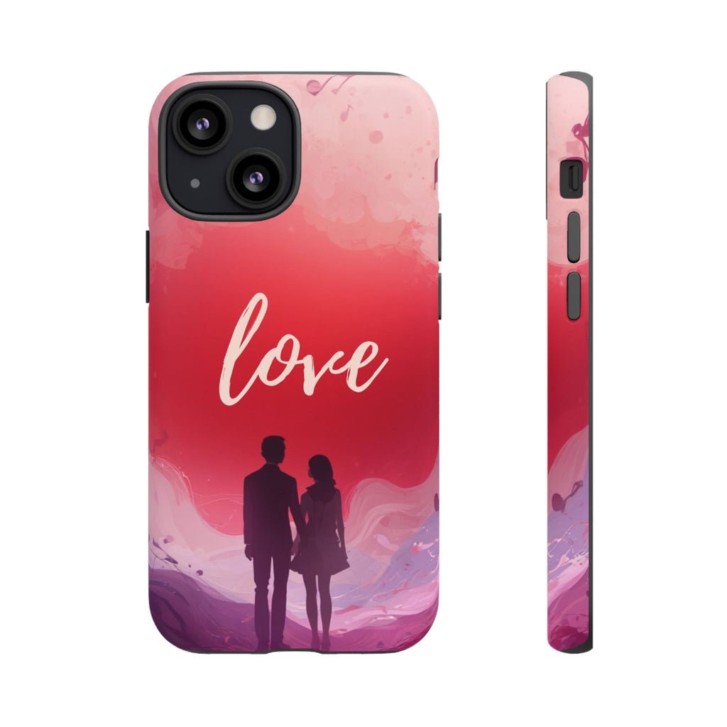 Phone Case — Couple Silhouette Love Protective Tough Case