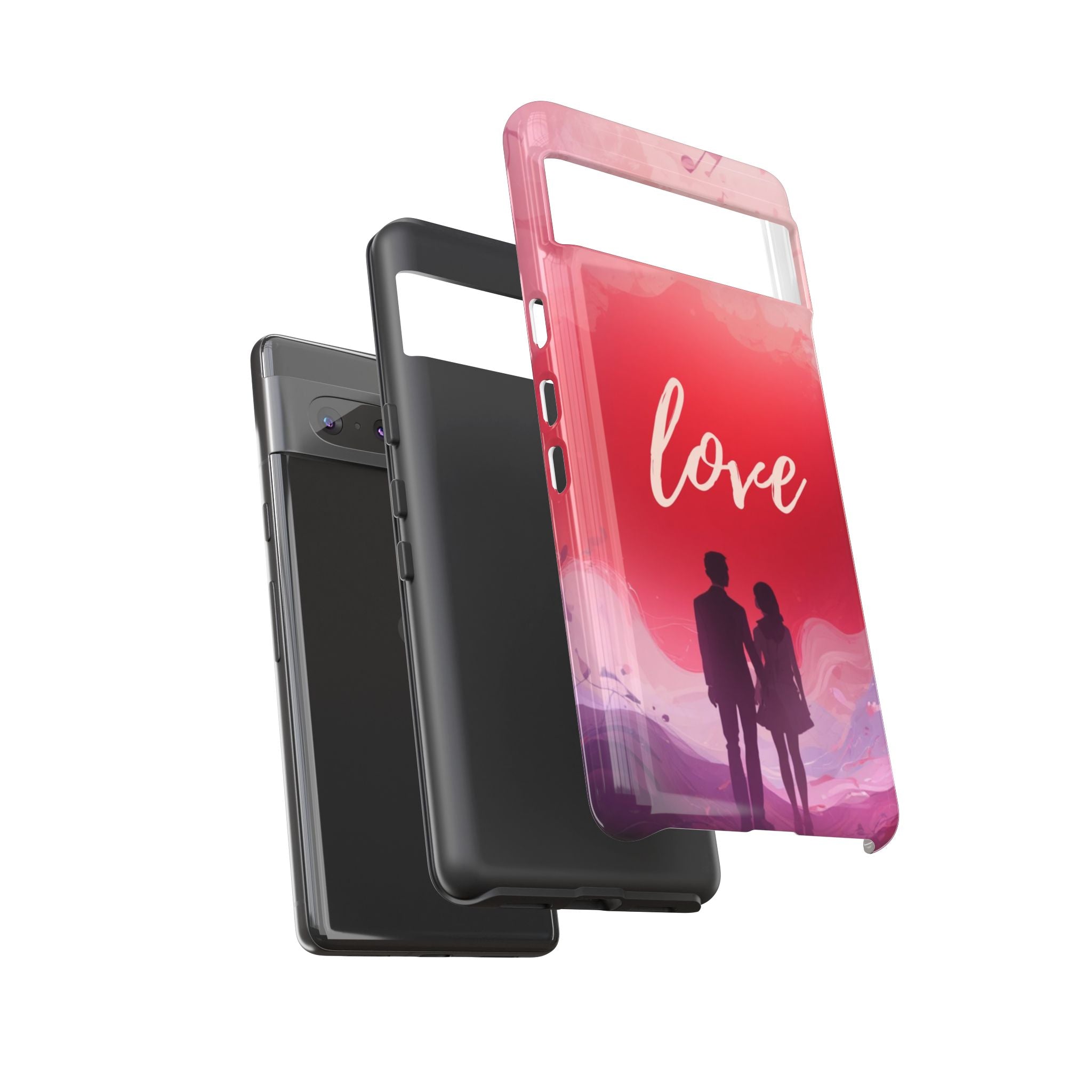 Phone Case — Couple Silhouette Love Protective Tough Case