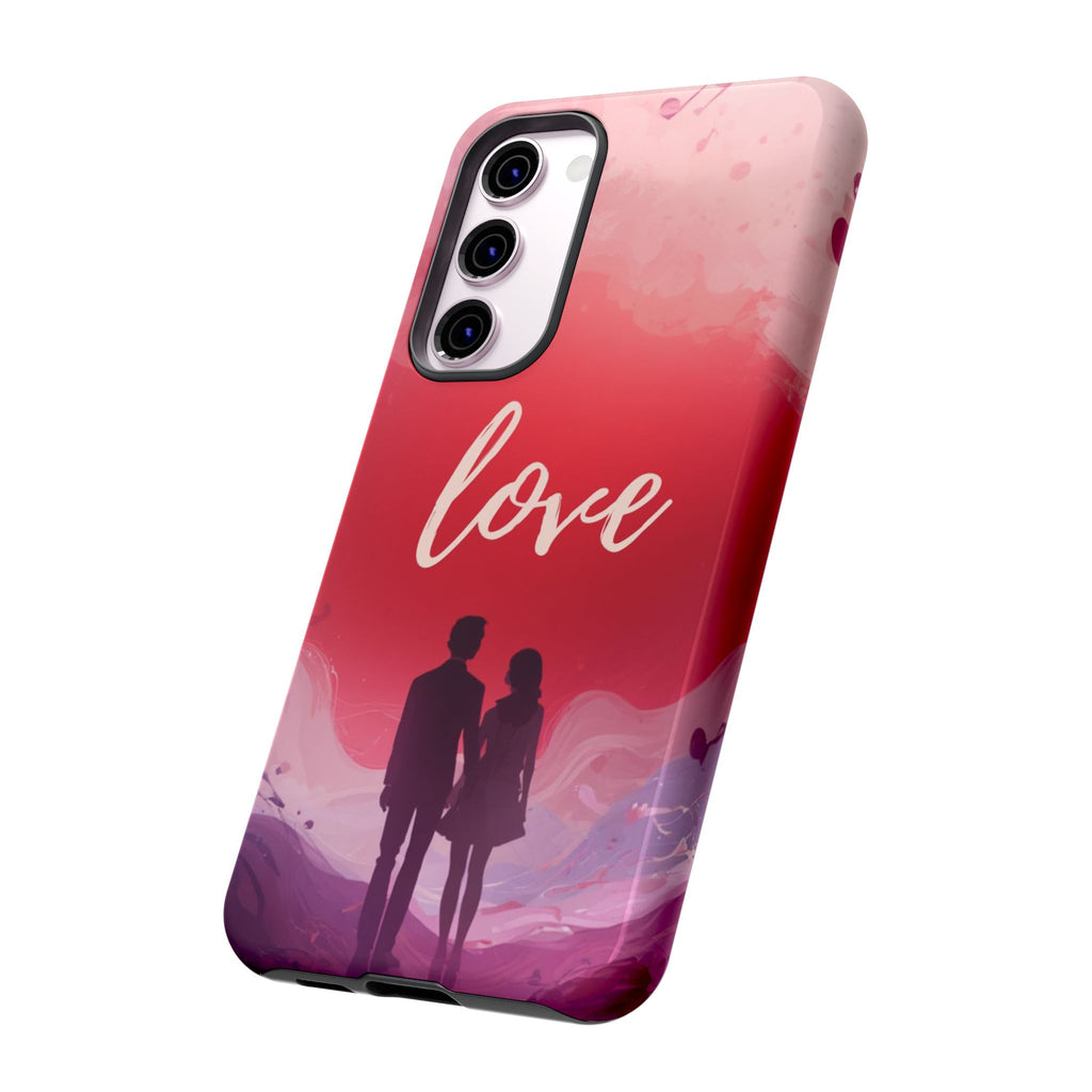 Phone Case — Couple Silhouette Love Protective Tough Case