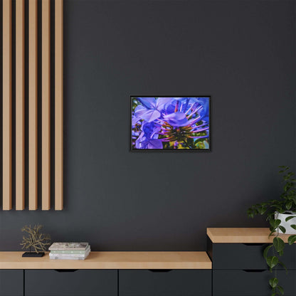 Blue Hydrangea Stem Canvas Wall Art