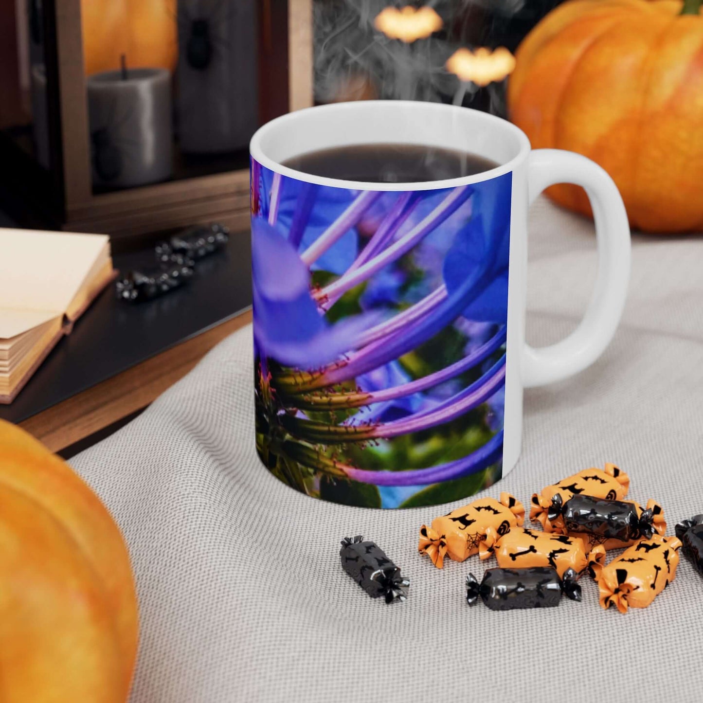 Blue Hydrangea Stem Mug 11oz & 15oz