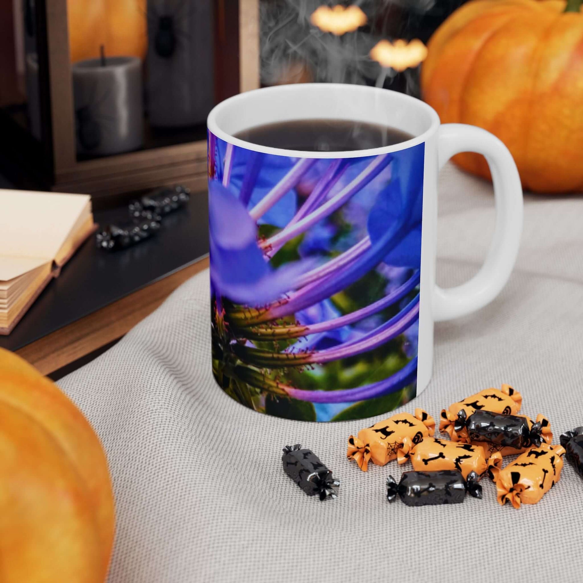 Blue Hydrangea Stem Mug 11oz & 15oz