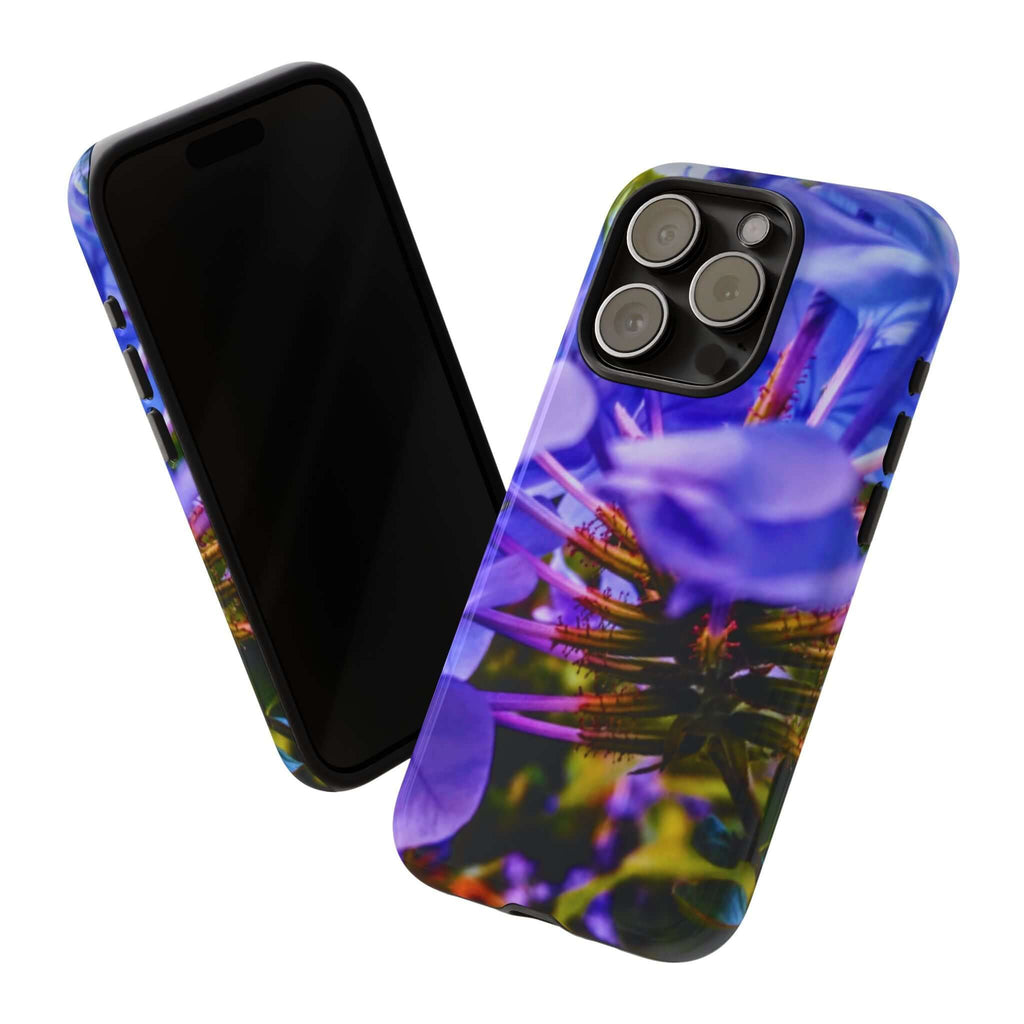 Blue Hydrangea Stem Protective Tough Case