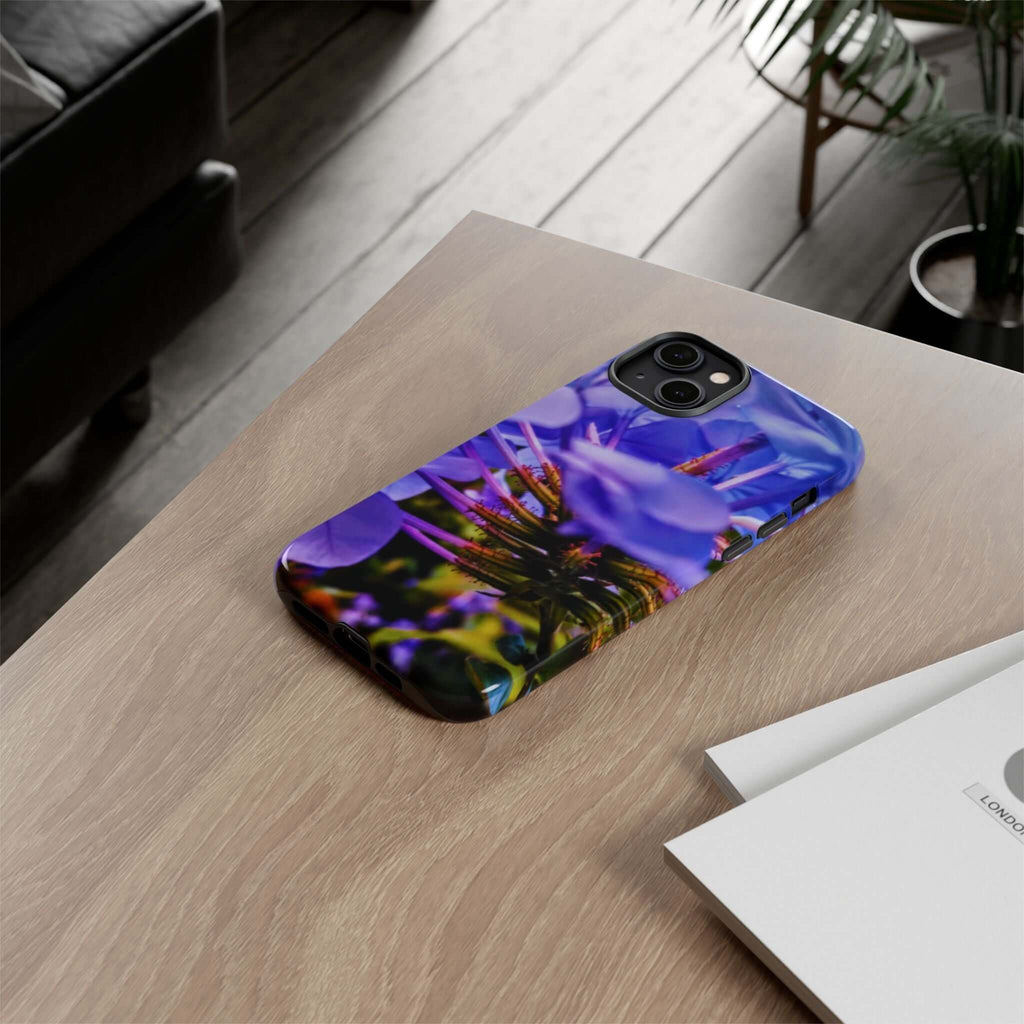 Blue Hydrangea Stem Protective Tough Case