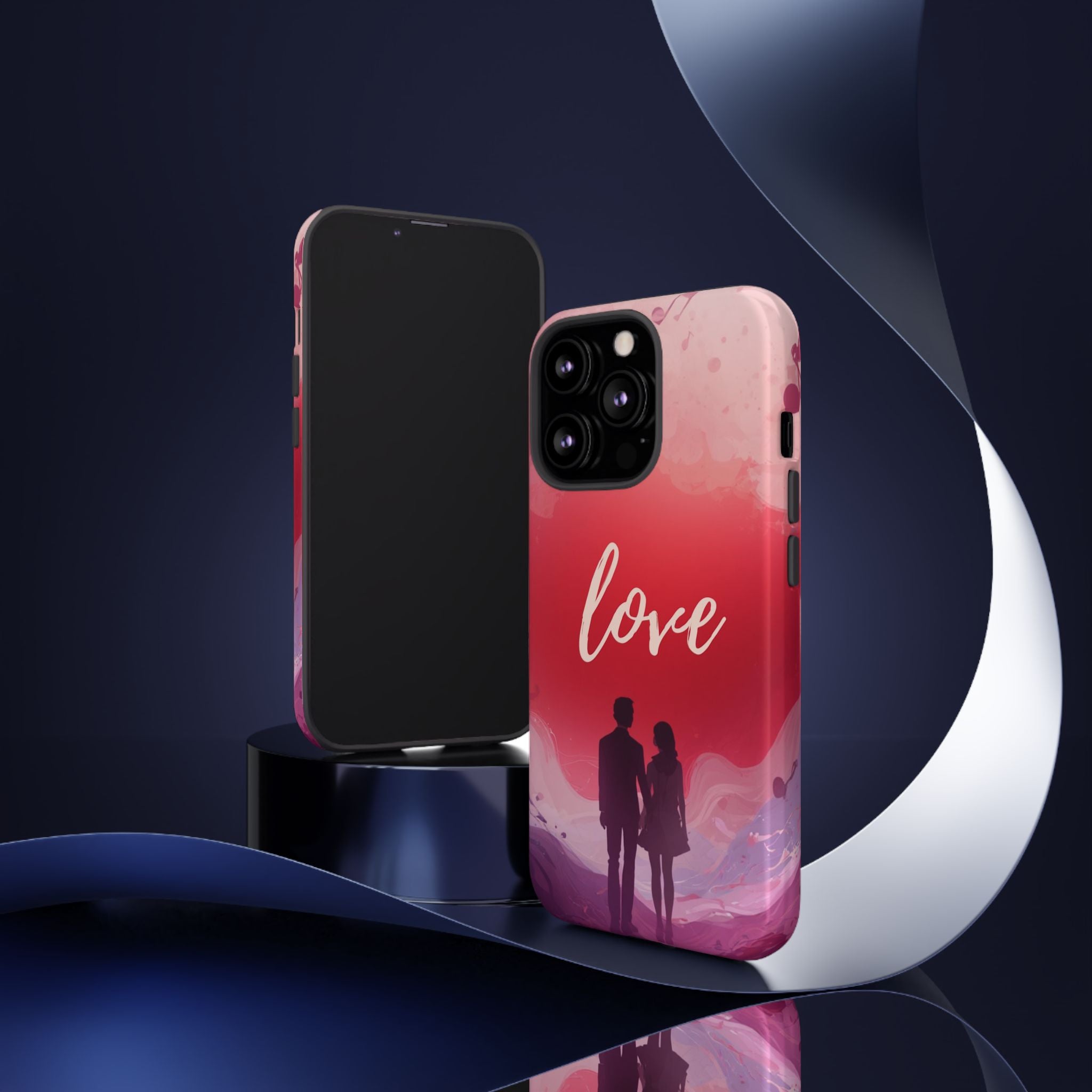 Phone Case — Couple Silhouette Love Protective Tough Case