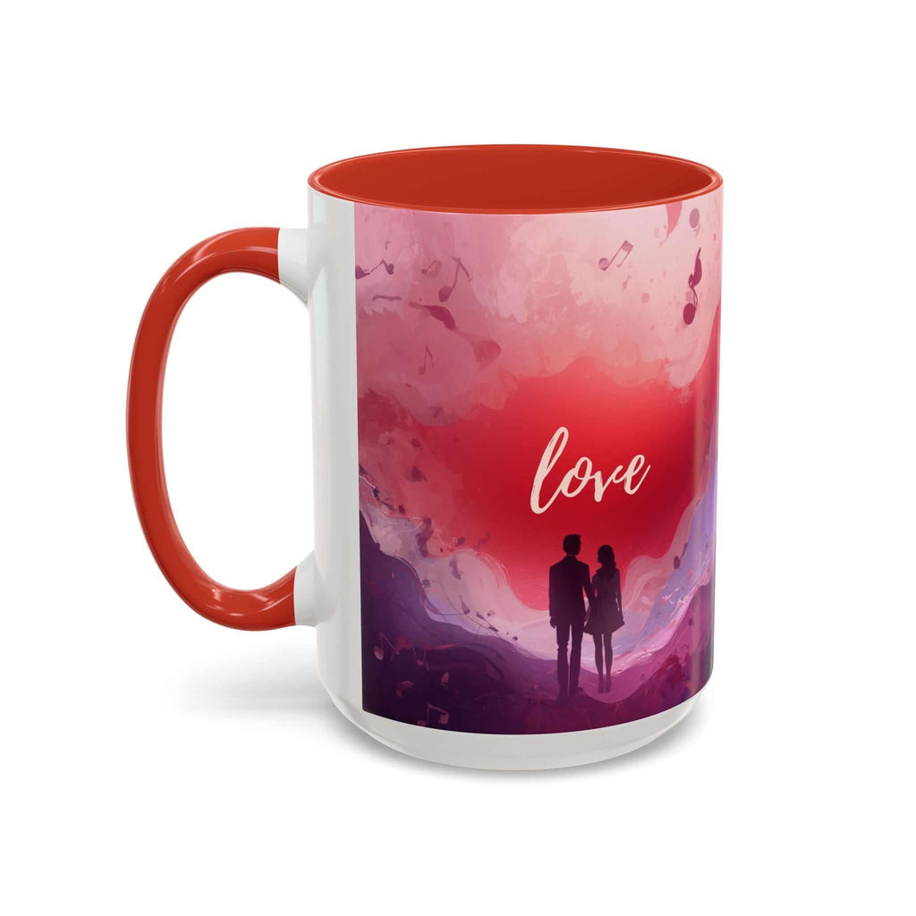 Couple Silhouette Love Mug Accent Coffee Mug 11oz 15oz