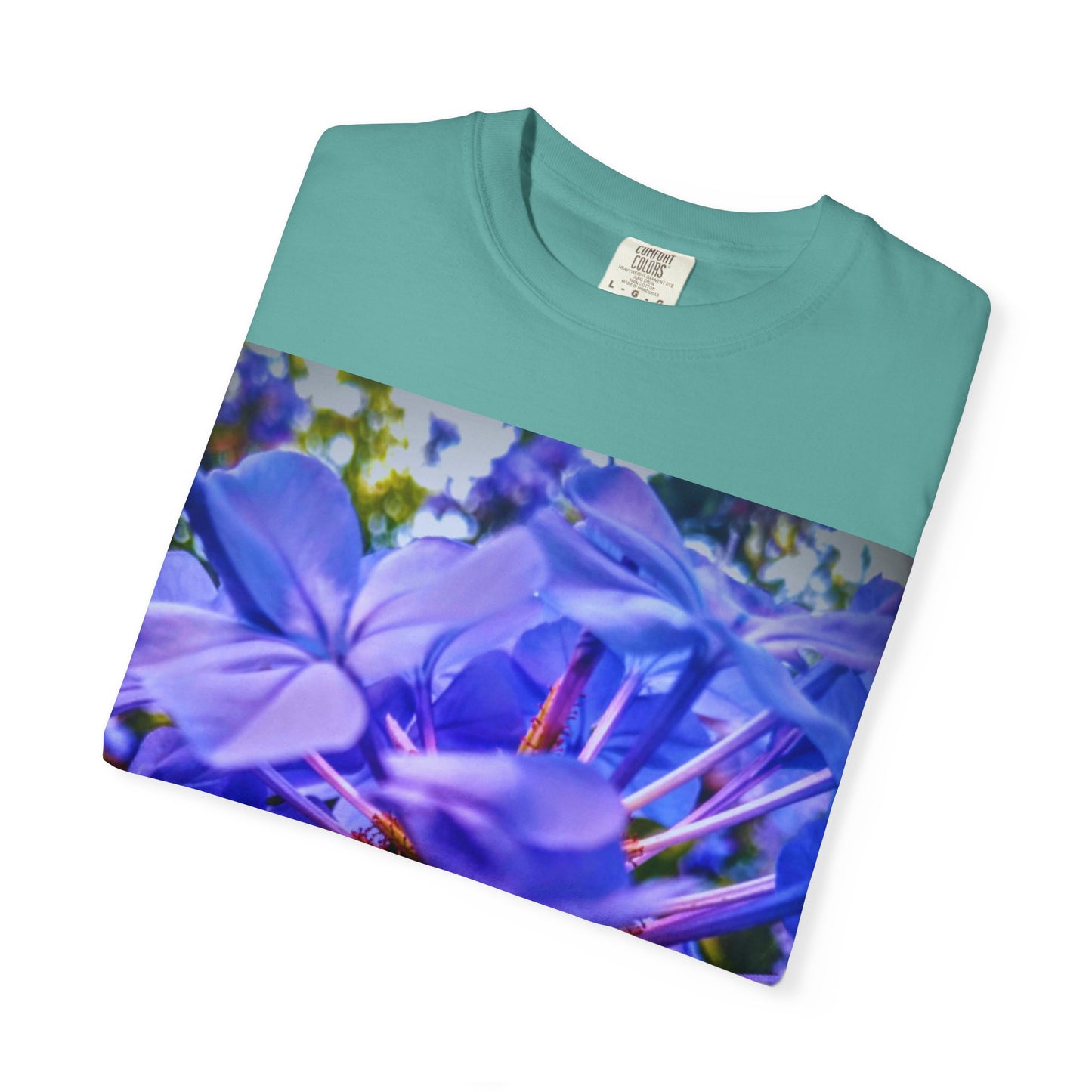 Blue Hydrangea Stem T-Shirt