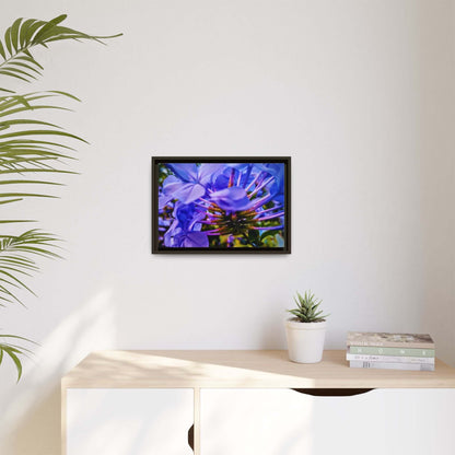Blue Hydrangea Stem Canvas Wall Art
