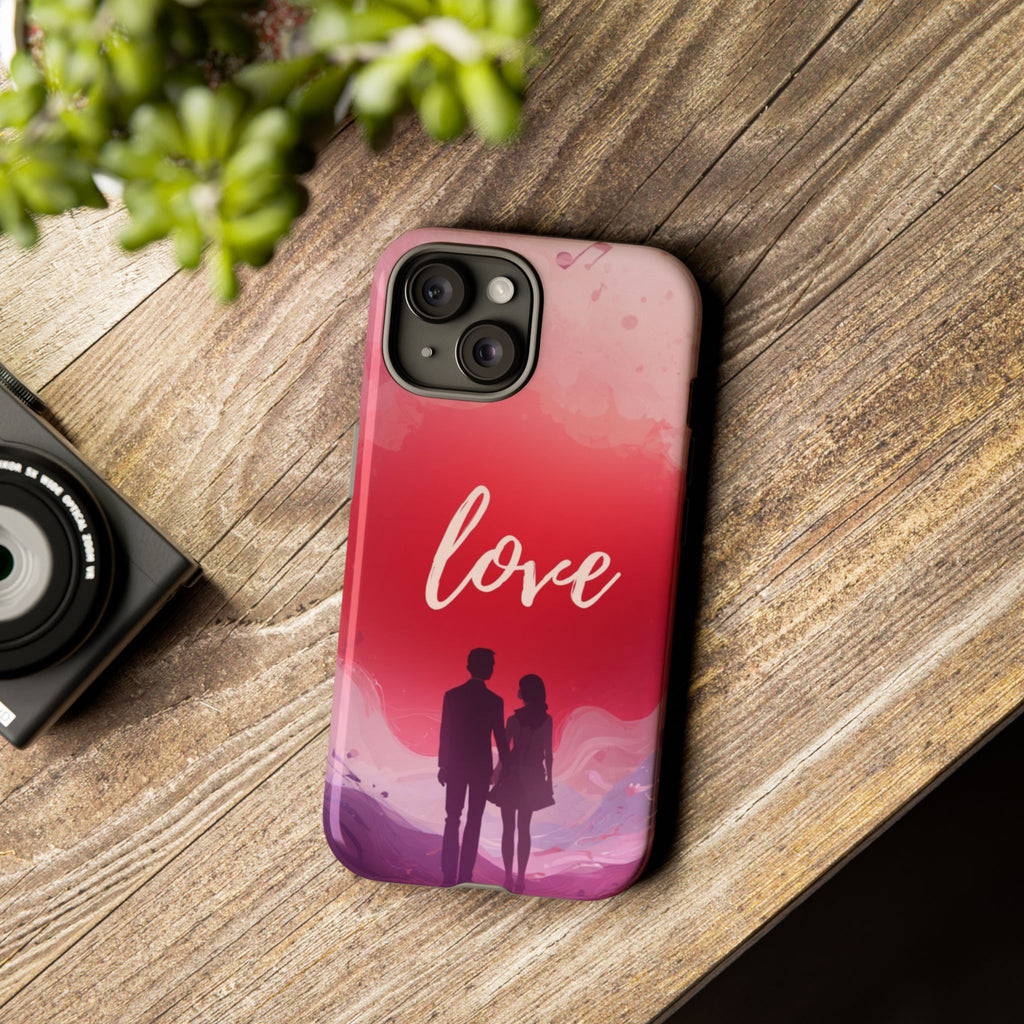 Phone Case — Couple Silhouette Love Protective Tough Case