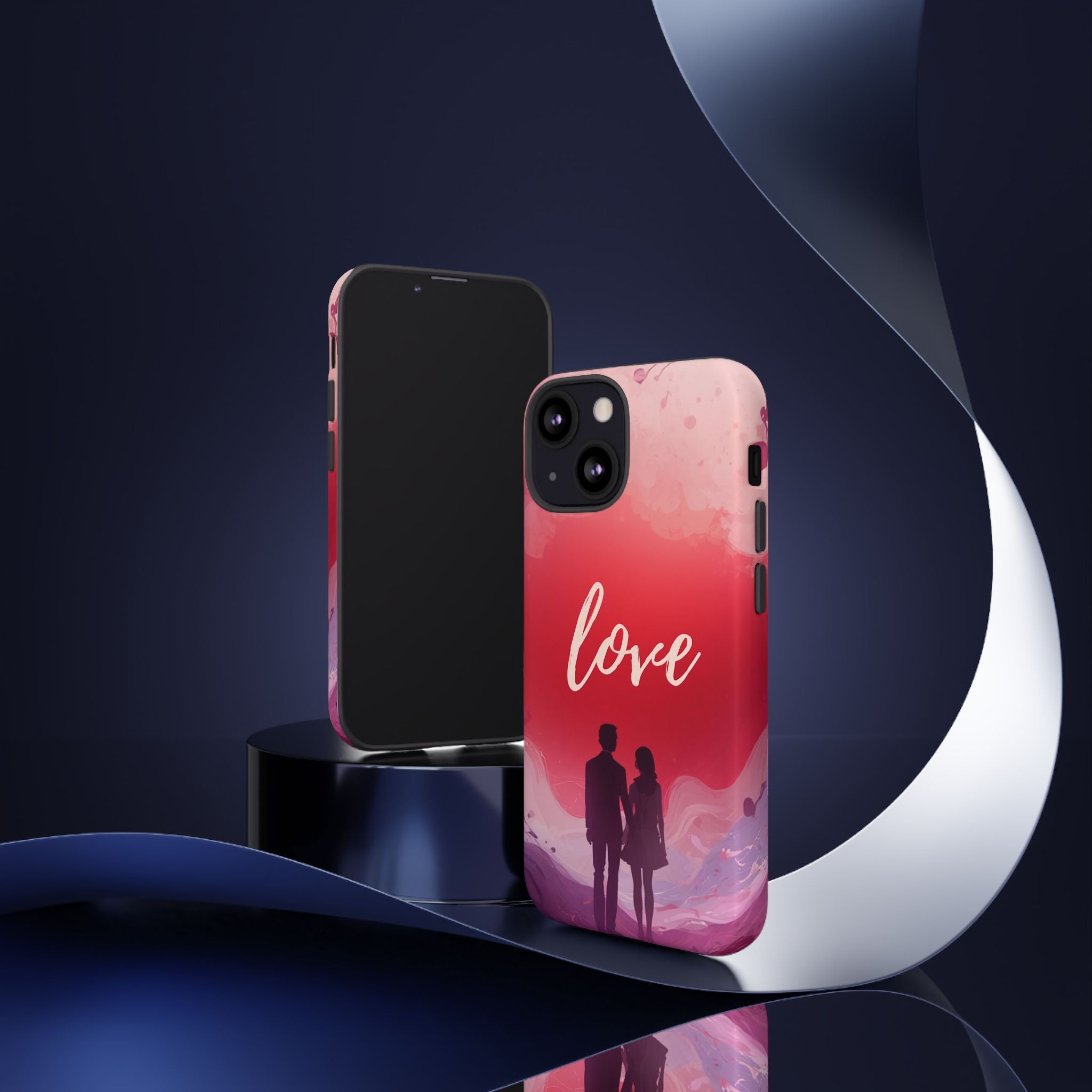 Phone Case — Couple Silhouette Love Protective Tough Case