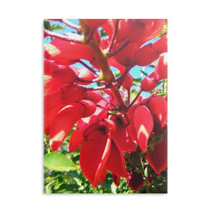 View details for Floral Hardcover Notebook — Tropical Red Blossom Puffy Cover Floral Hardcover Notebook — Tropical Red Blossom Puffy Cover
