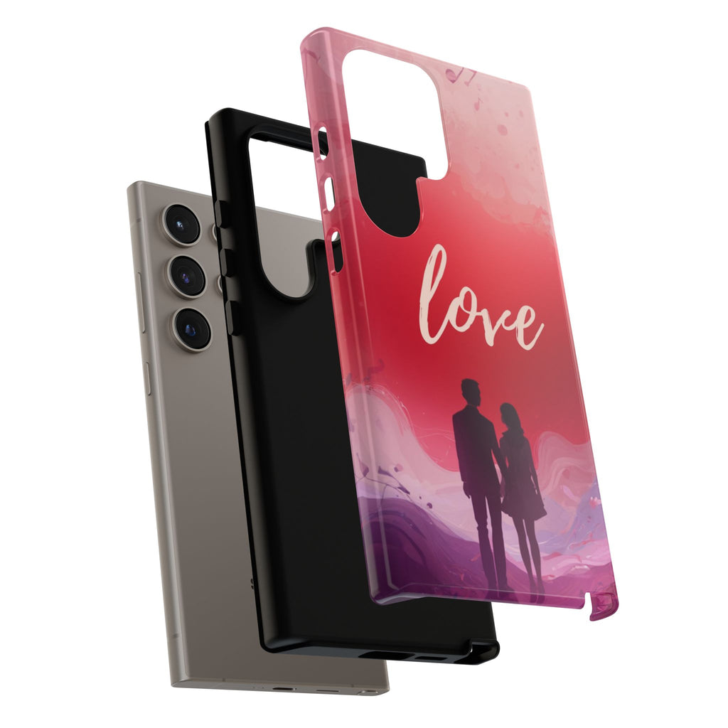 Phone Case — Couple Silhouette Love Protective Tough Case