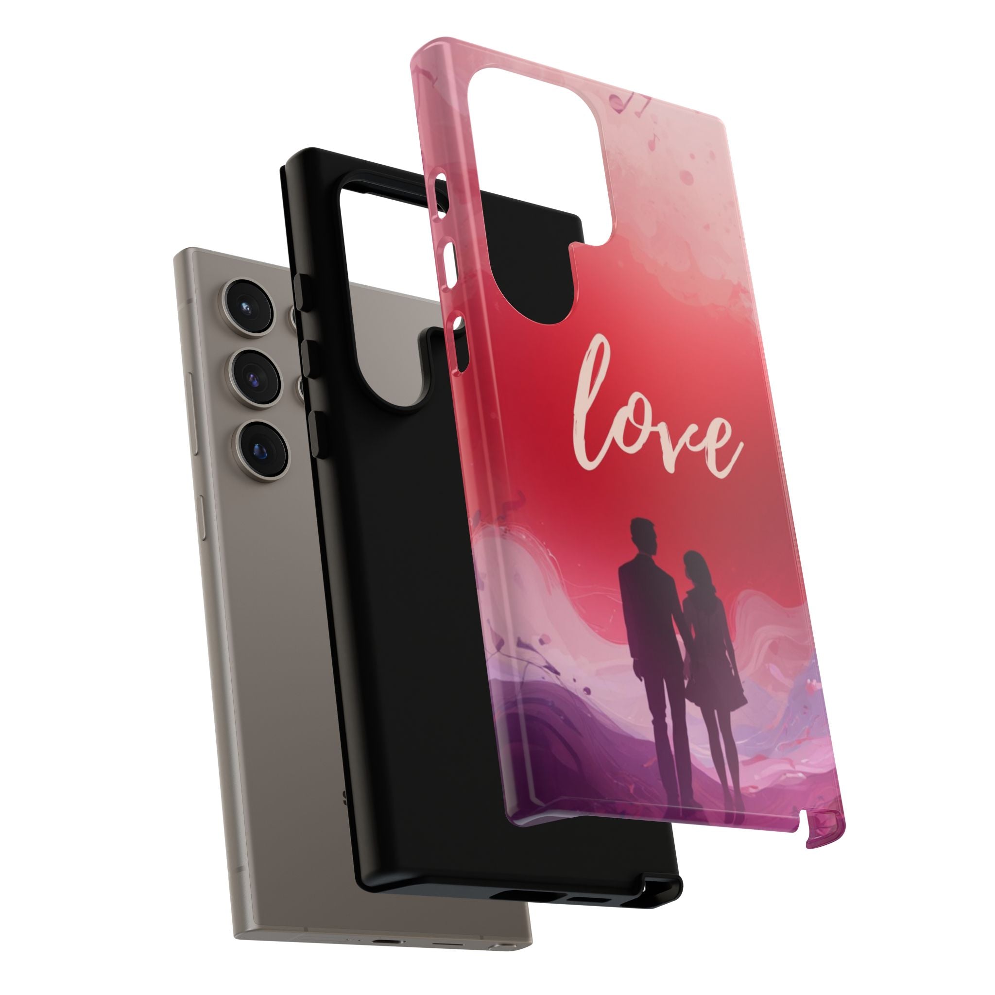 Phone Case — Couple Silhouette Love Protective Tough Case