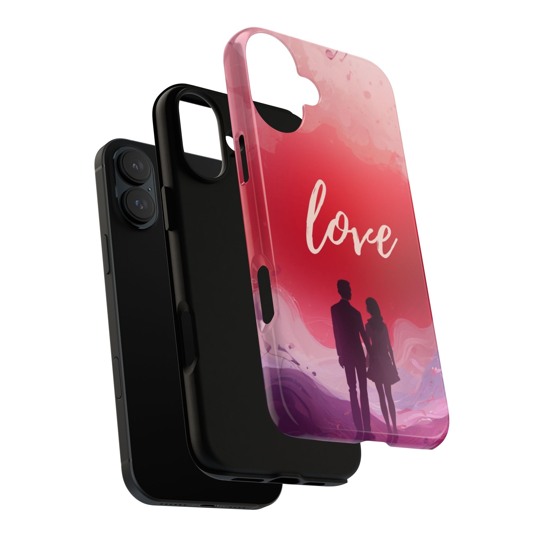 Phone Case — Couple Silhouette Love Protective Tough Case