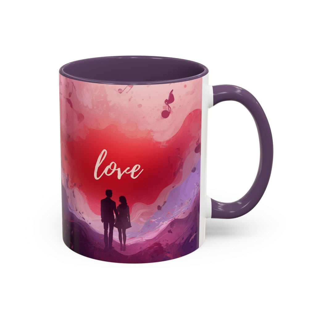 Couple Silhouette Love Mug Accent Coffee Mug 11oz 15oz