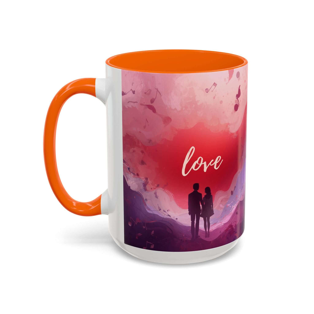 Couple Silhouette Love Mug Accent Coffee Mug 11oz 15oz