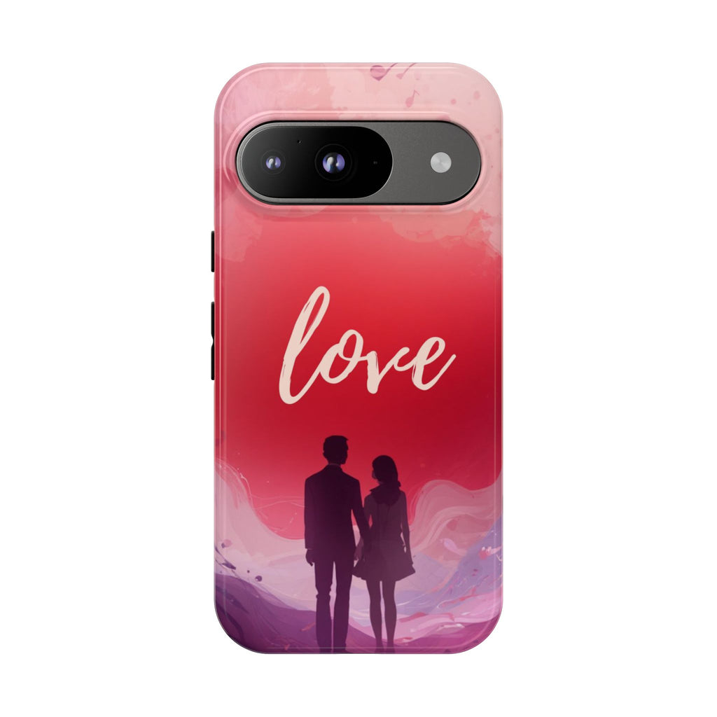 Phone Case — Couple Silhouette Love Protective Tough Case