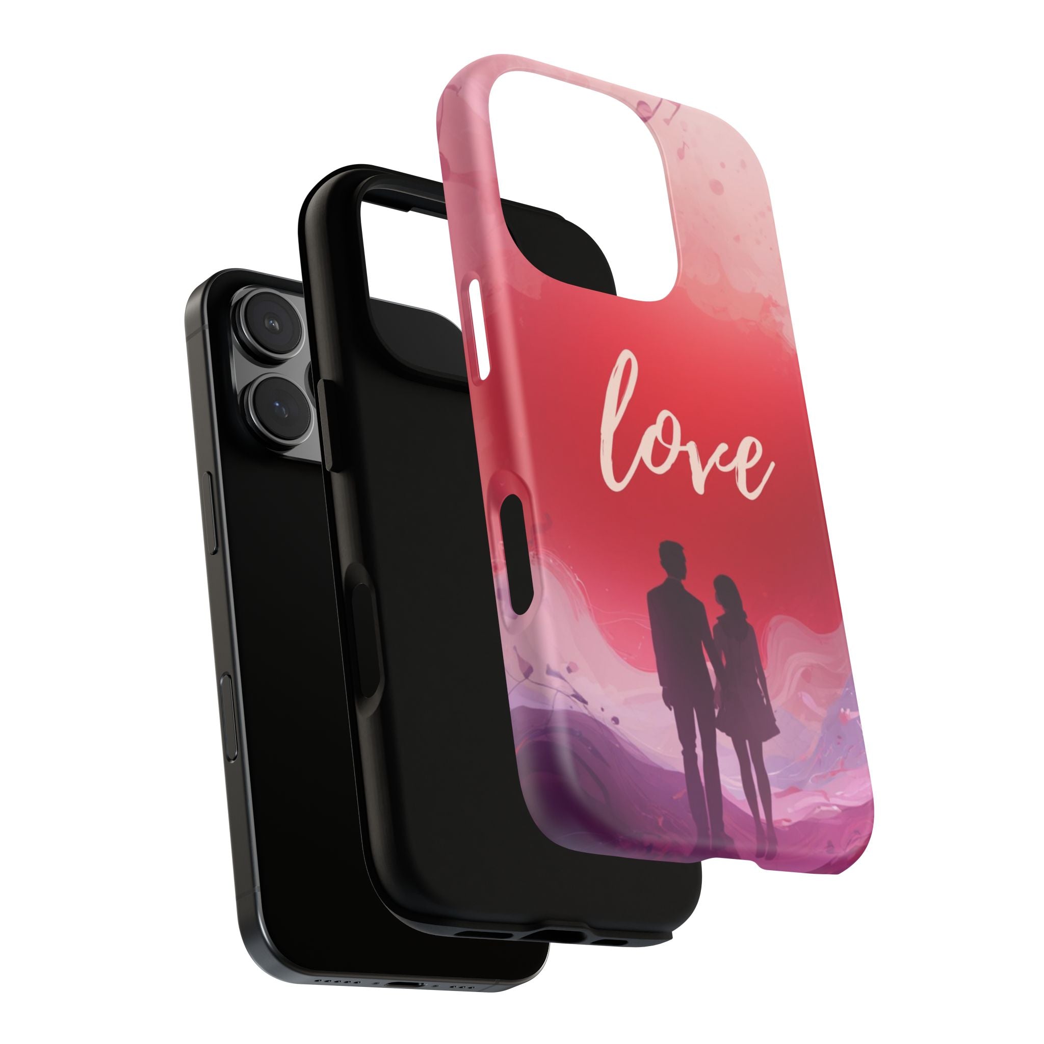 Phone Case — Couple Silhouette Love Protective Tough Case