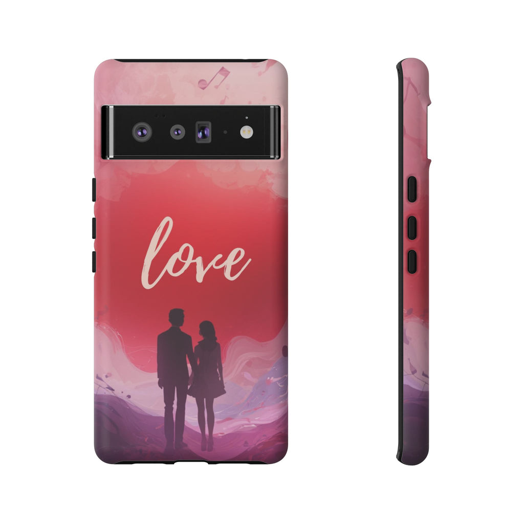 Phone Case — Couple Silhouette Love Protective Tough Case