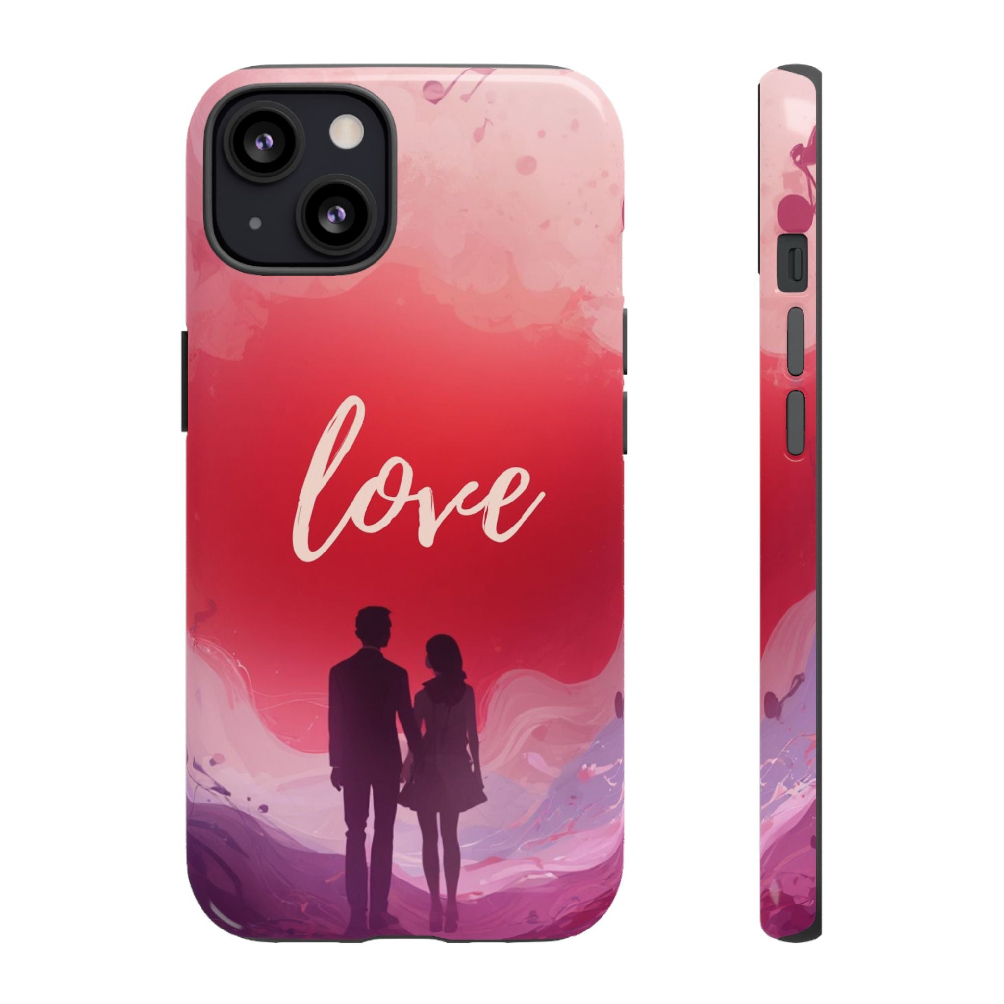 Phone Case — Couple Silhouette Love Protective Tough Case