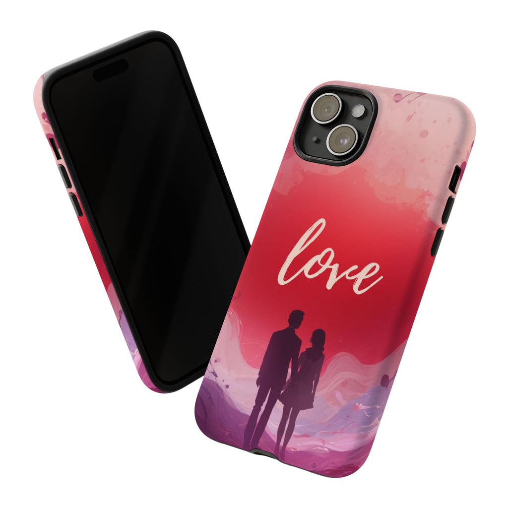 Phone Case — Couple Silhouette Love Protective Tough Case