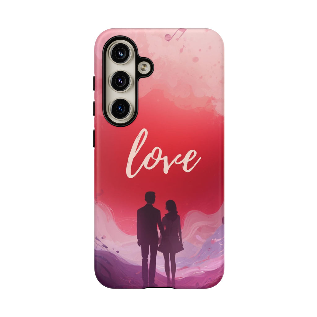 Phone Case — Couple Silhouette Love Protective Tough Case