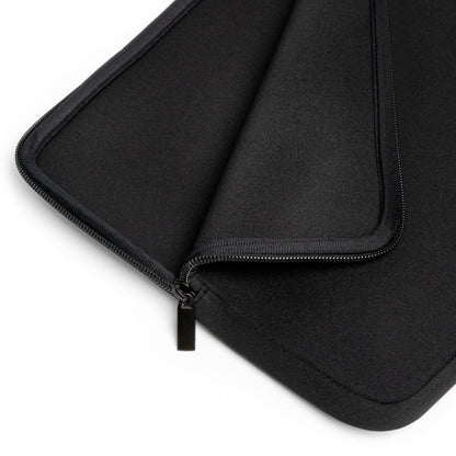 Blue Hydrangea Stem Laptop Sleeve — Vibrant Close-Up Floral Protective Case