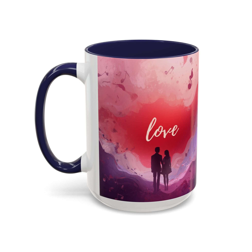 Couple Silhouette Love Mug Accent Coffee Mug 11oz 15oz