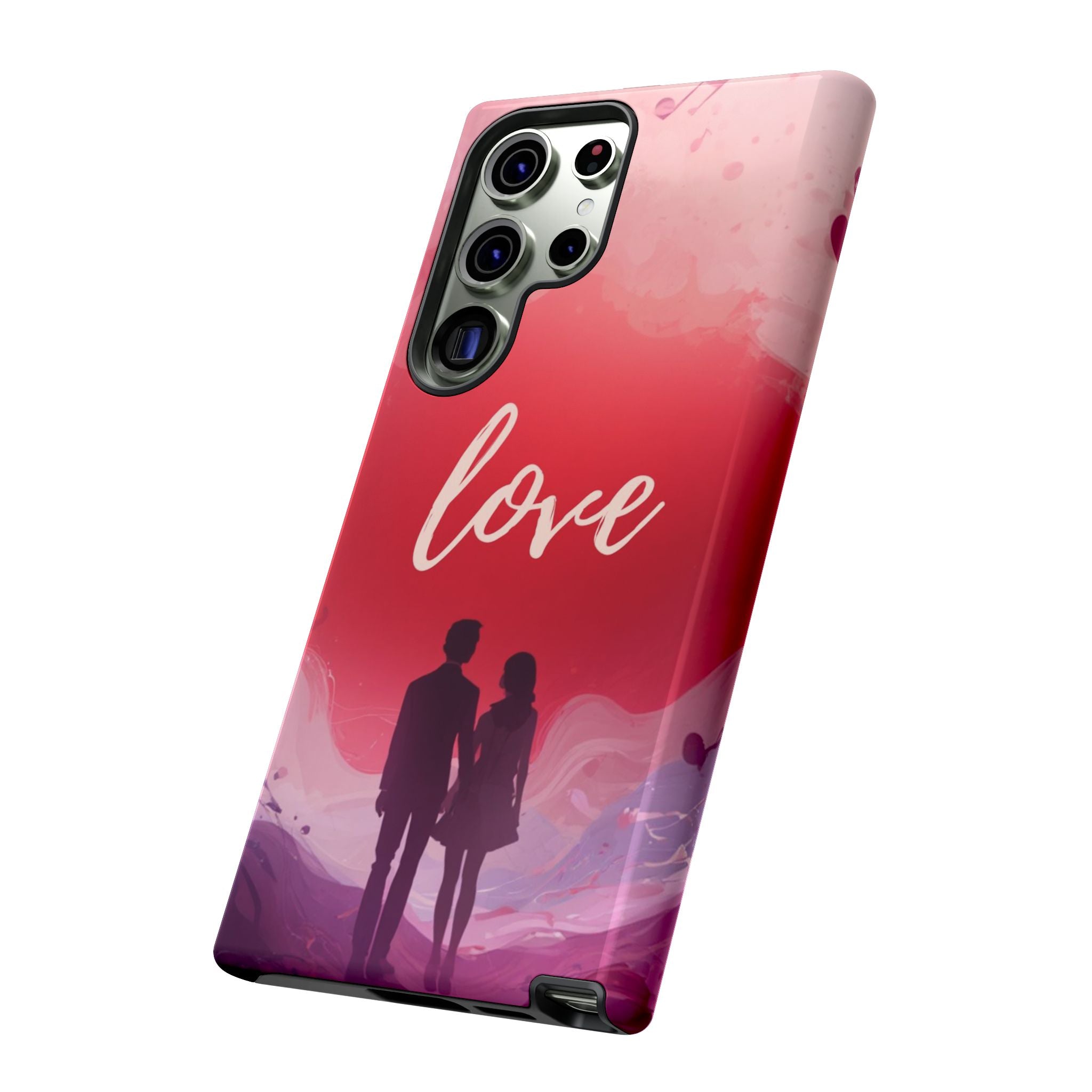 Phone Case — Couple Silhouette Love Protective Tough Case