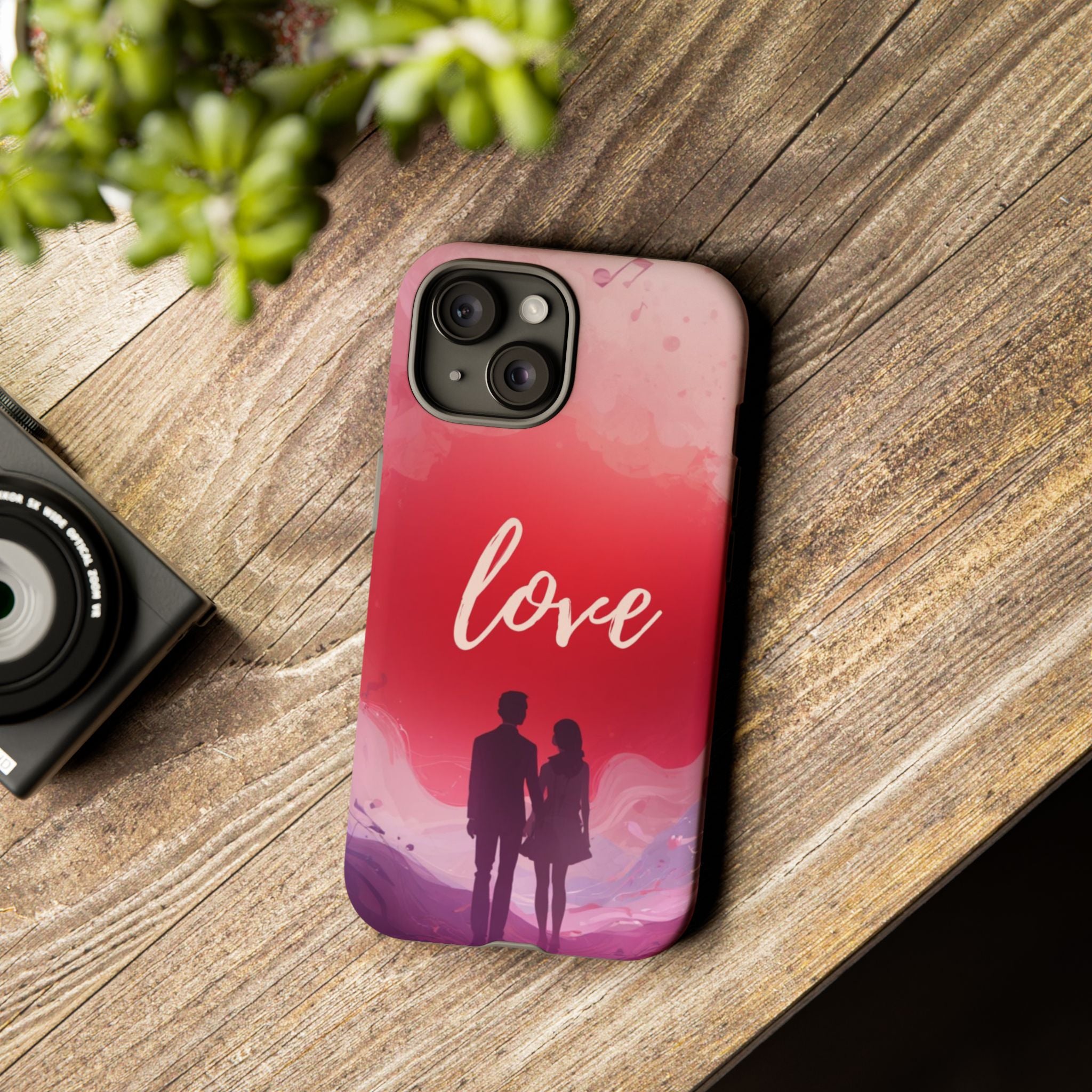 Phone Case — Couple Silhouette Love Protective Tough Case