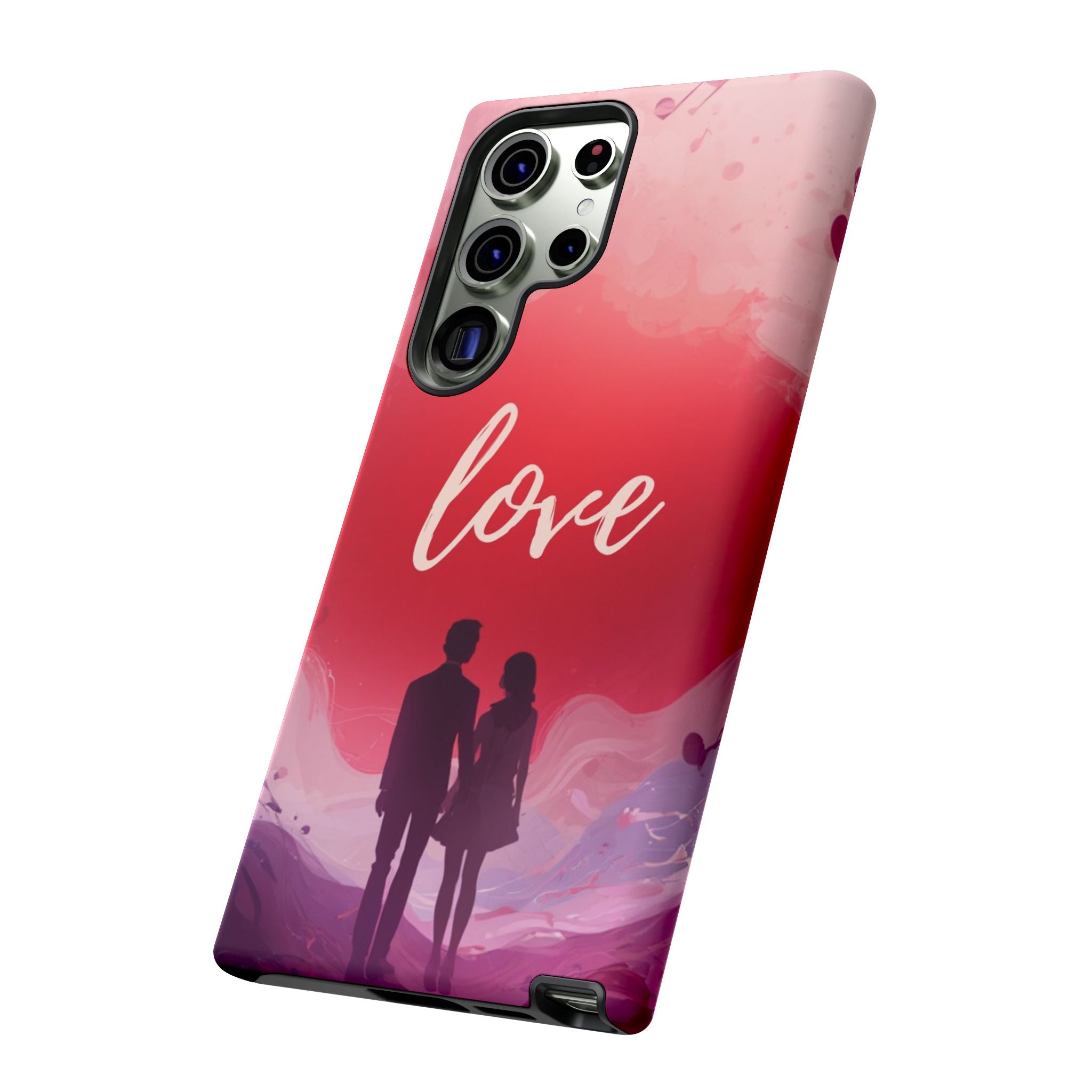 Phone Case — Couple Silhouette Love Protective Tough Case