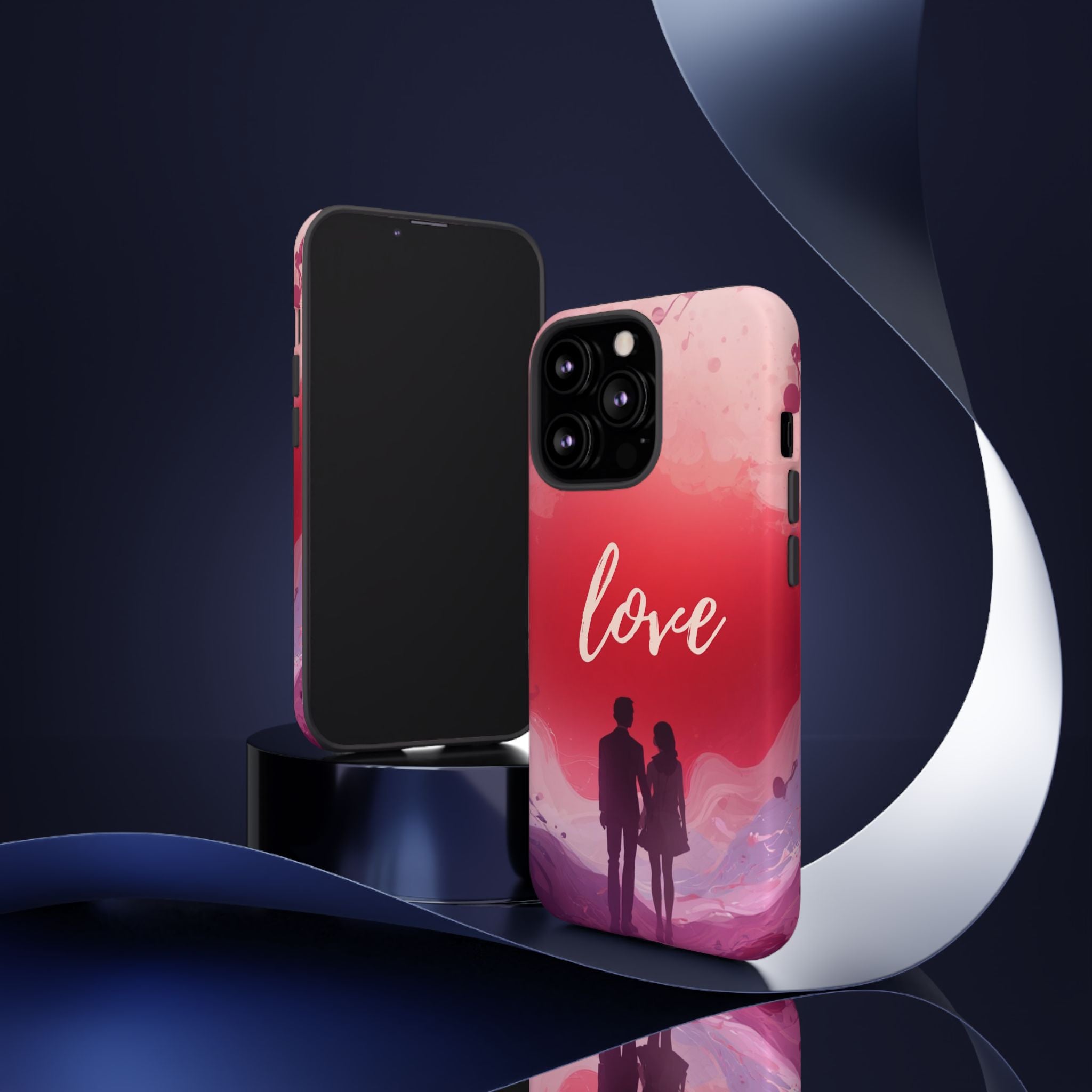 Phone Case — Couple Silhouette Love Protective Tough Case