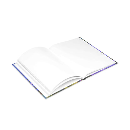 Blue Hydrangea Stem Puffy Hardcover Notebook