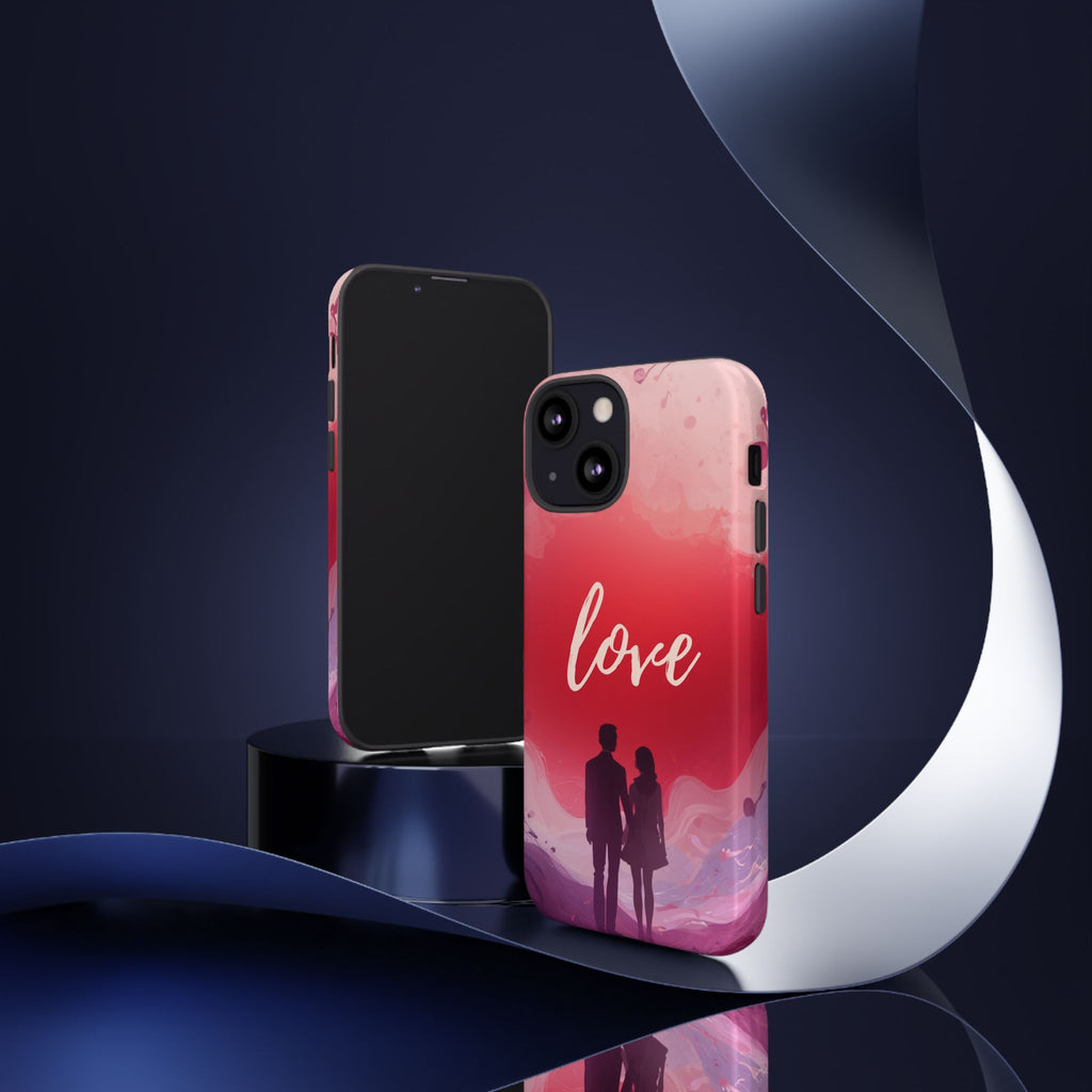 Phone Case — Couple Silhouette Love Protective Tough Case