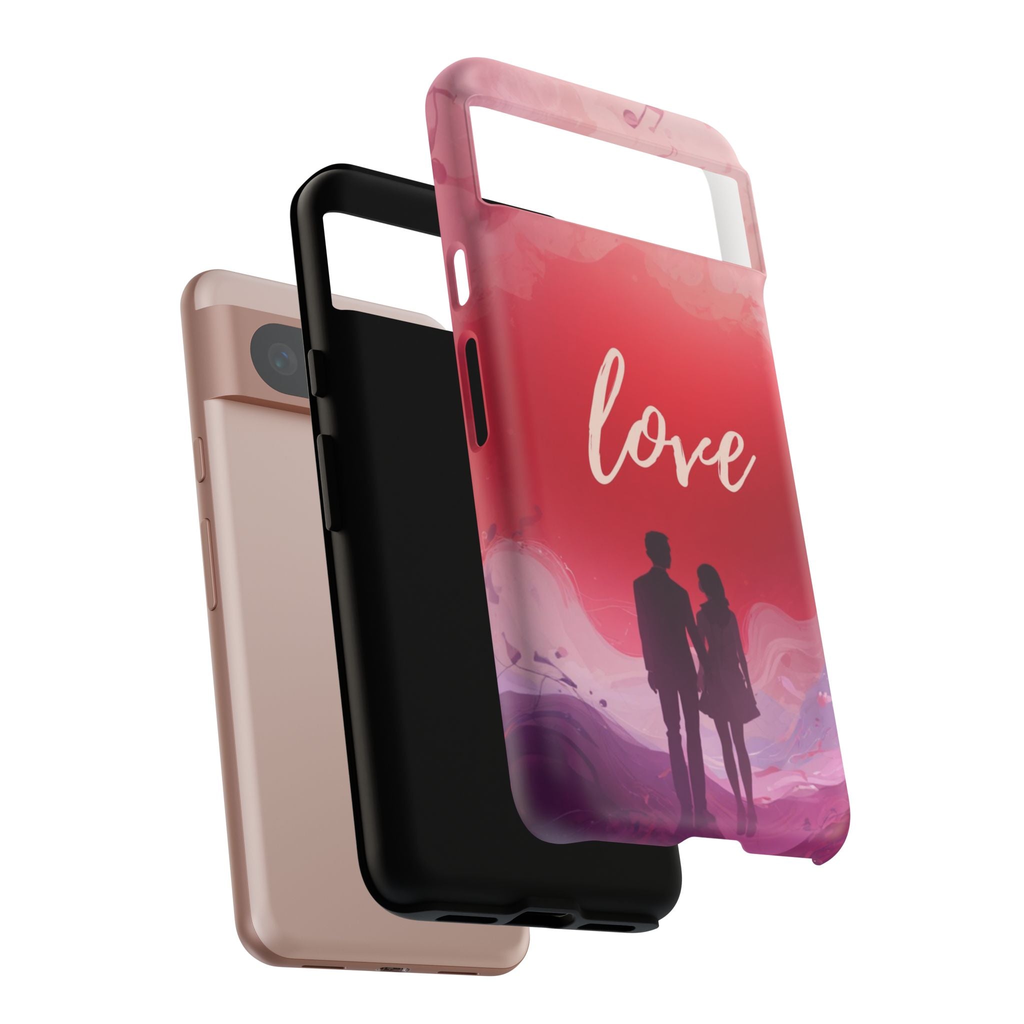Phone Case — Couple Silhouette Love Protective Tough Case