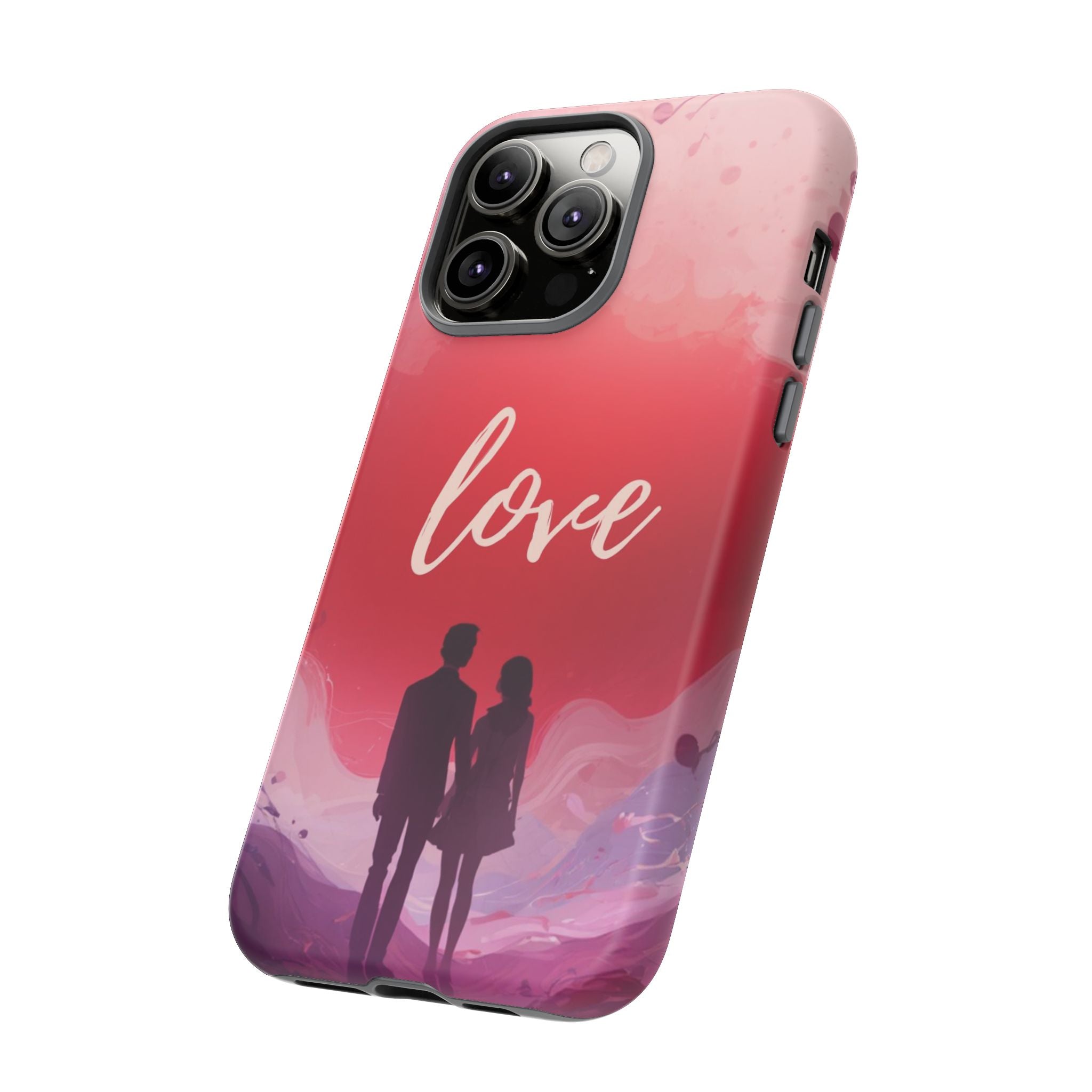 Phone Case — Couple Silhouette Love Protective Tough Case
