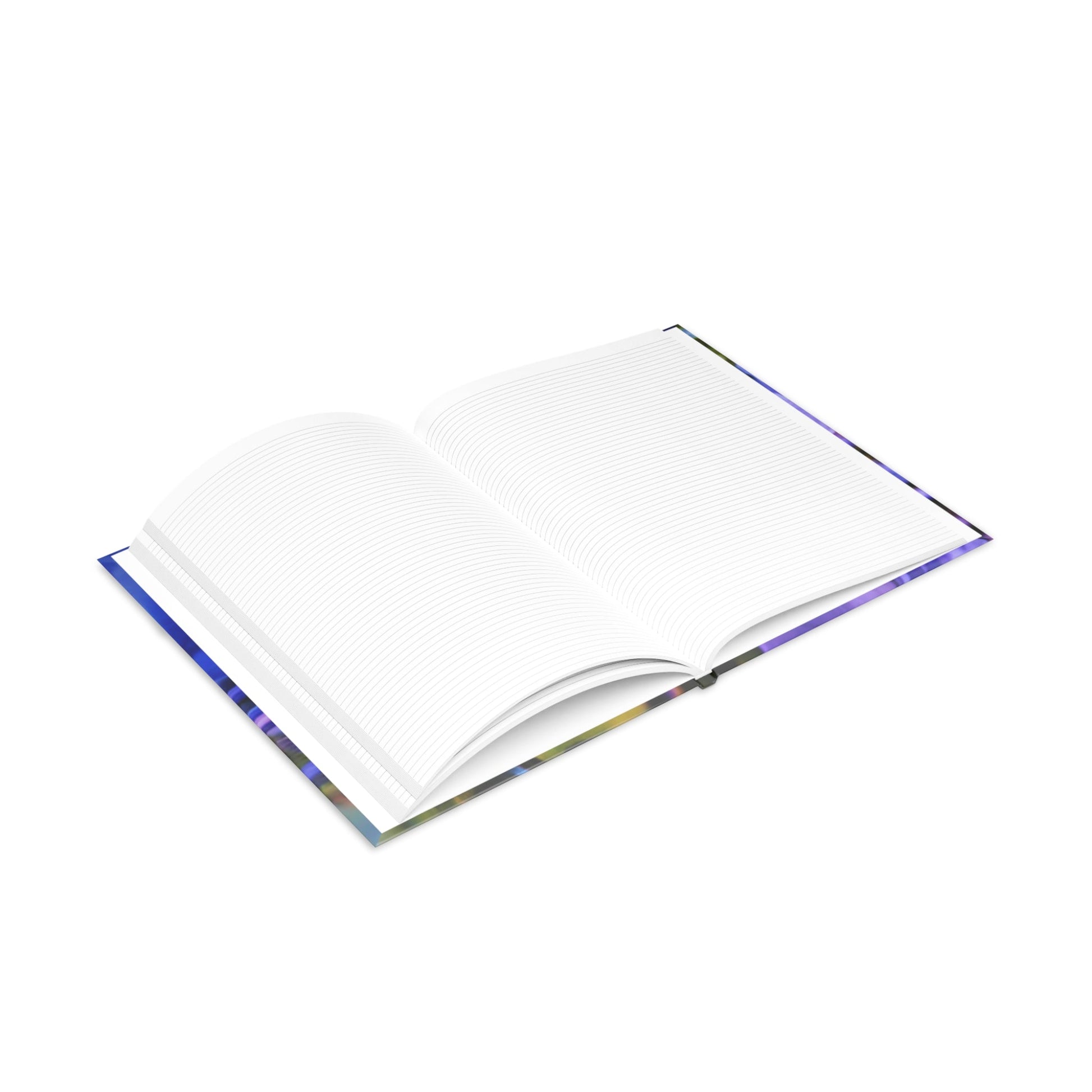 Blue Hydrangea Stem Puffy Hardcover Notebook