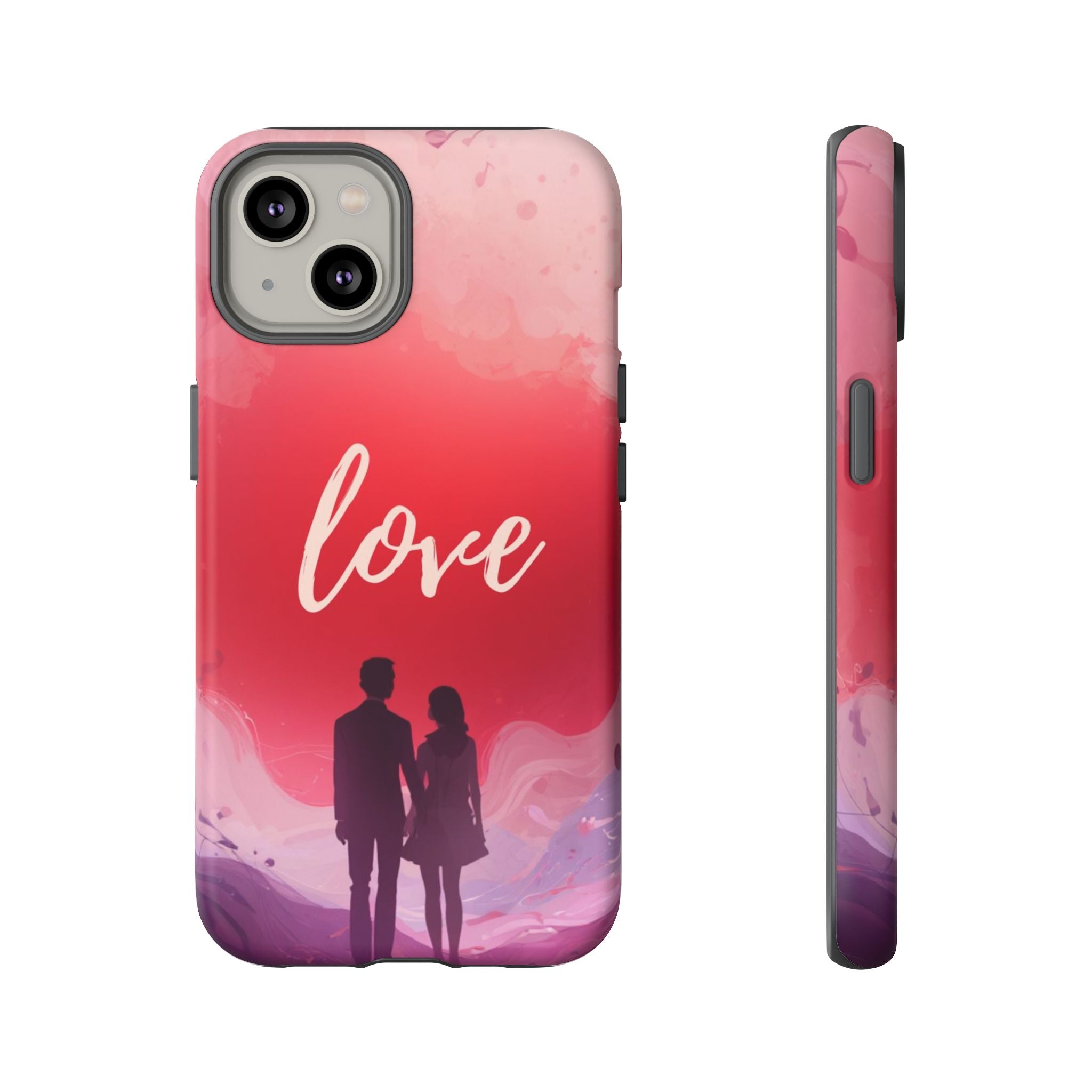 Phone Case — Couple Silhouette Love Protective Tough Case