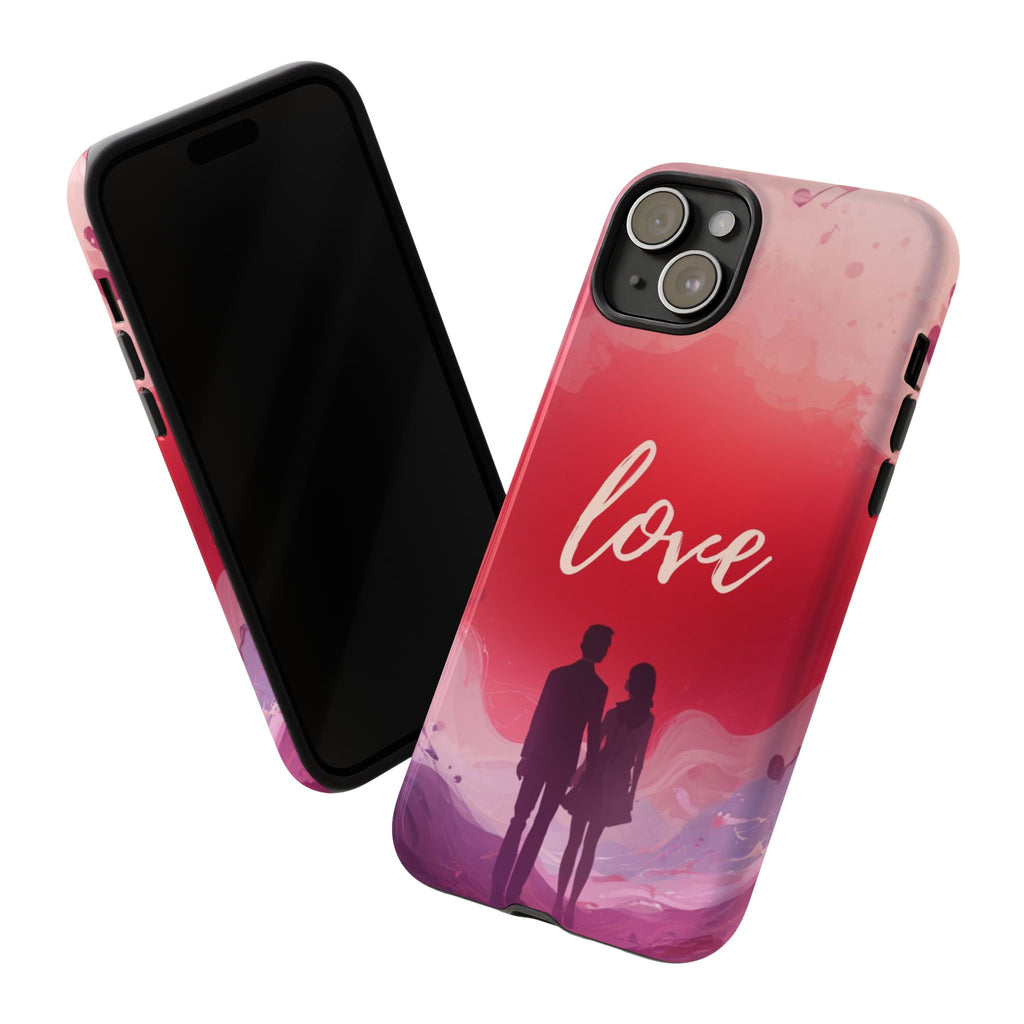 Phone Case — Couple Silhouette Love Protective Tough Case