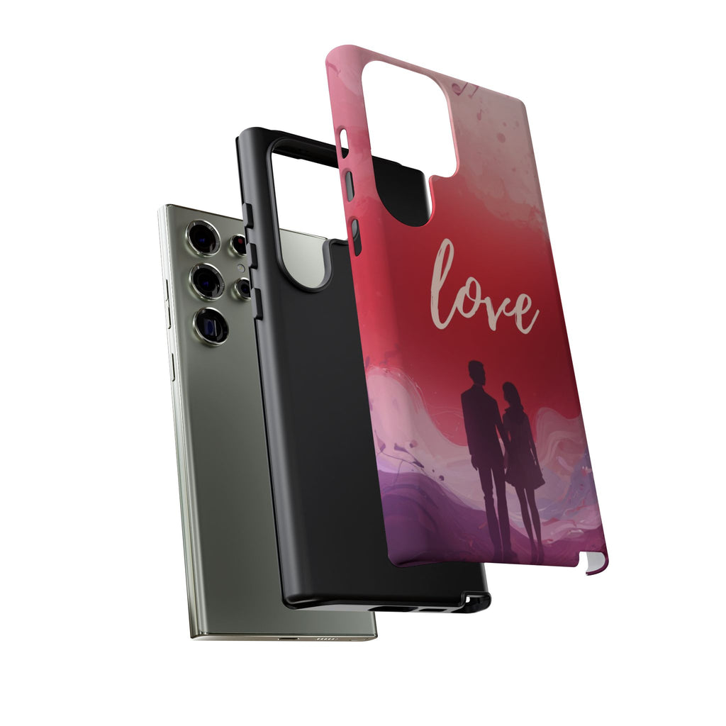 Phone Case — Couple Silhouette Love Protective Tough Case