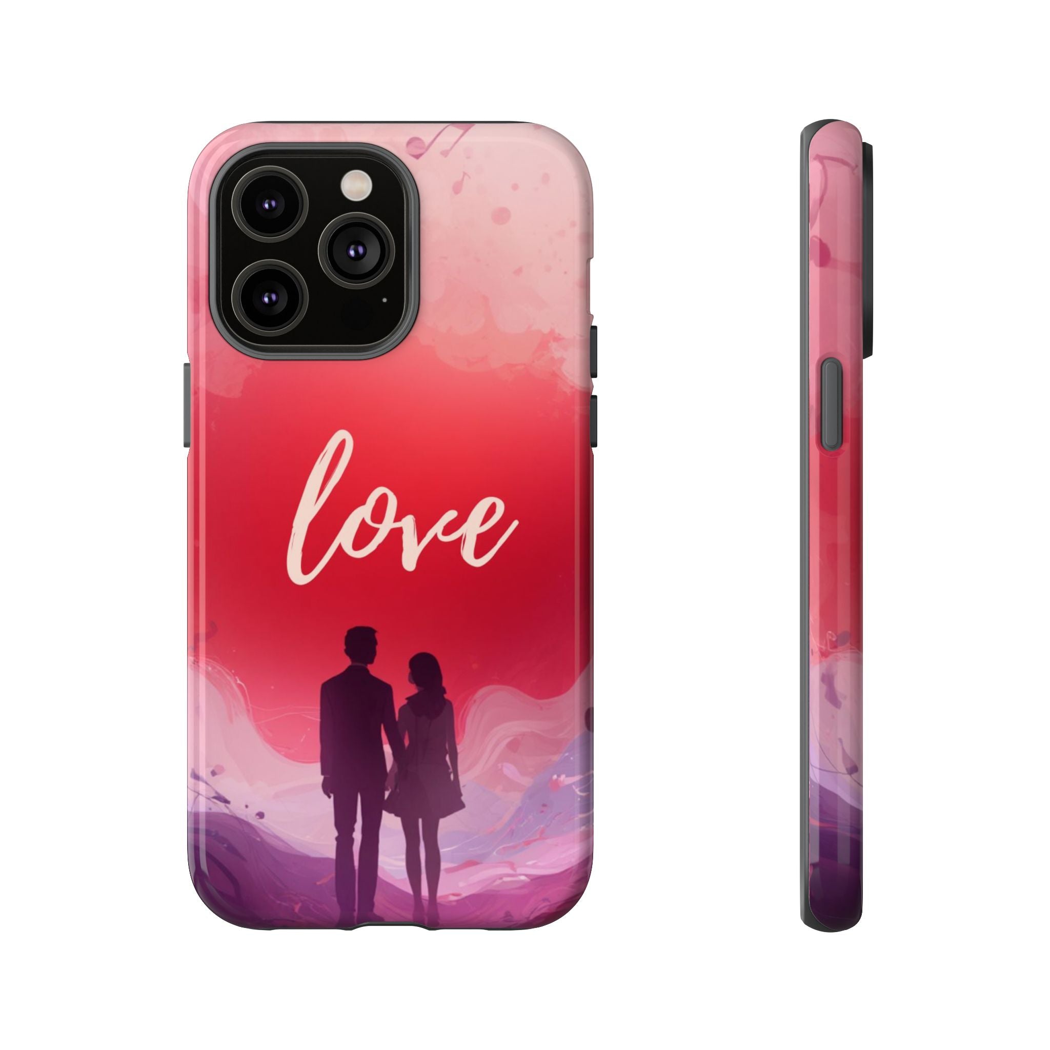 Phone Case — Couple Silhouette Love Protective Tough Case