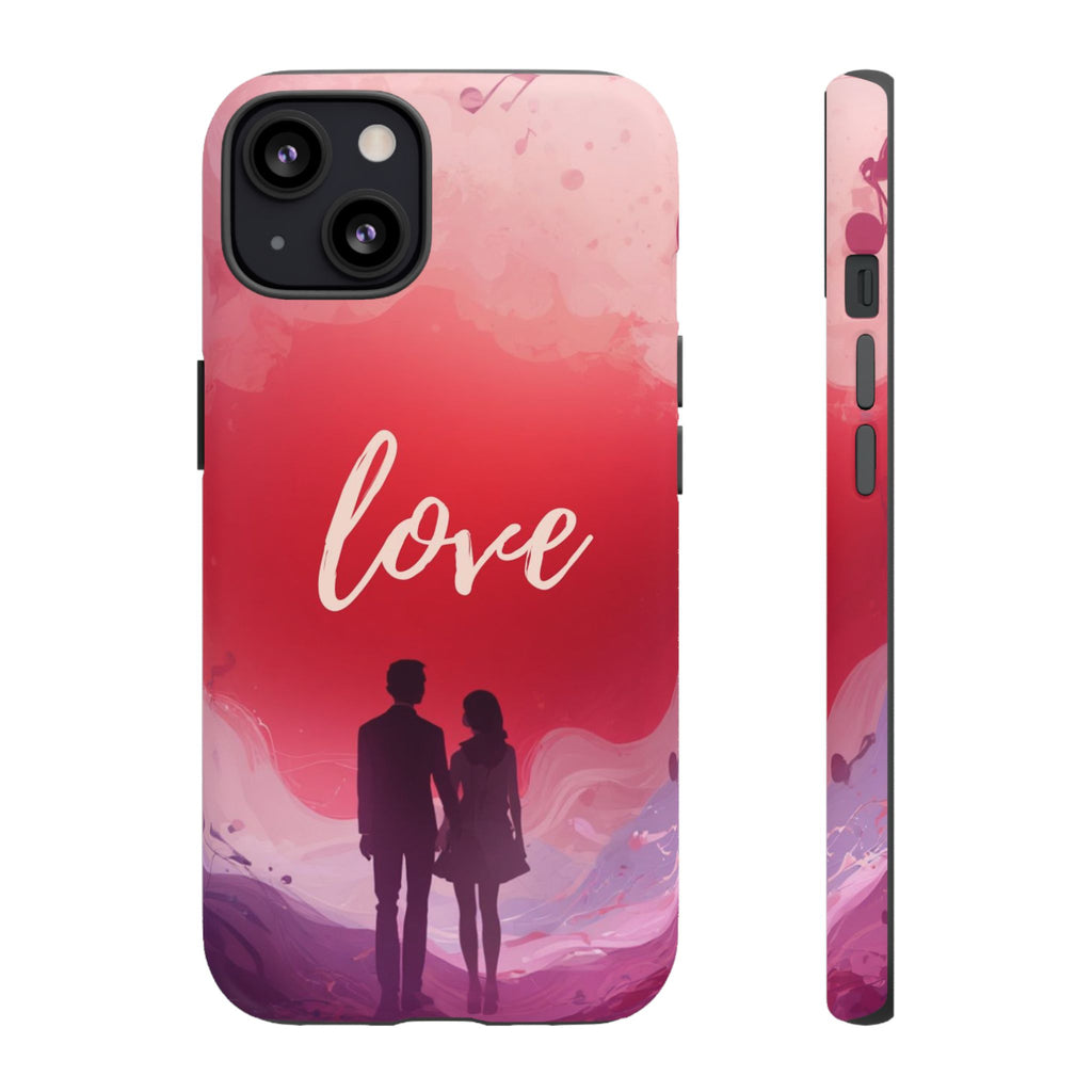 Phone Case — Couple Silhouette Love Protective Tough Case