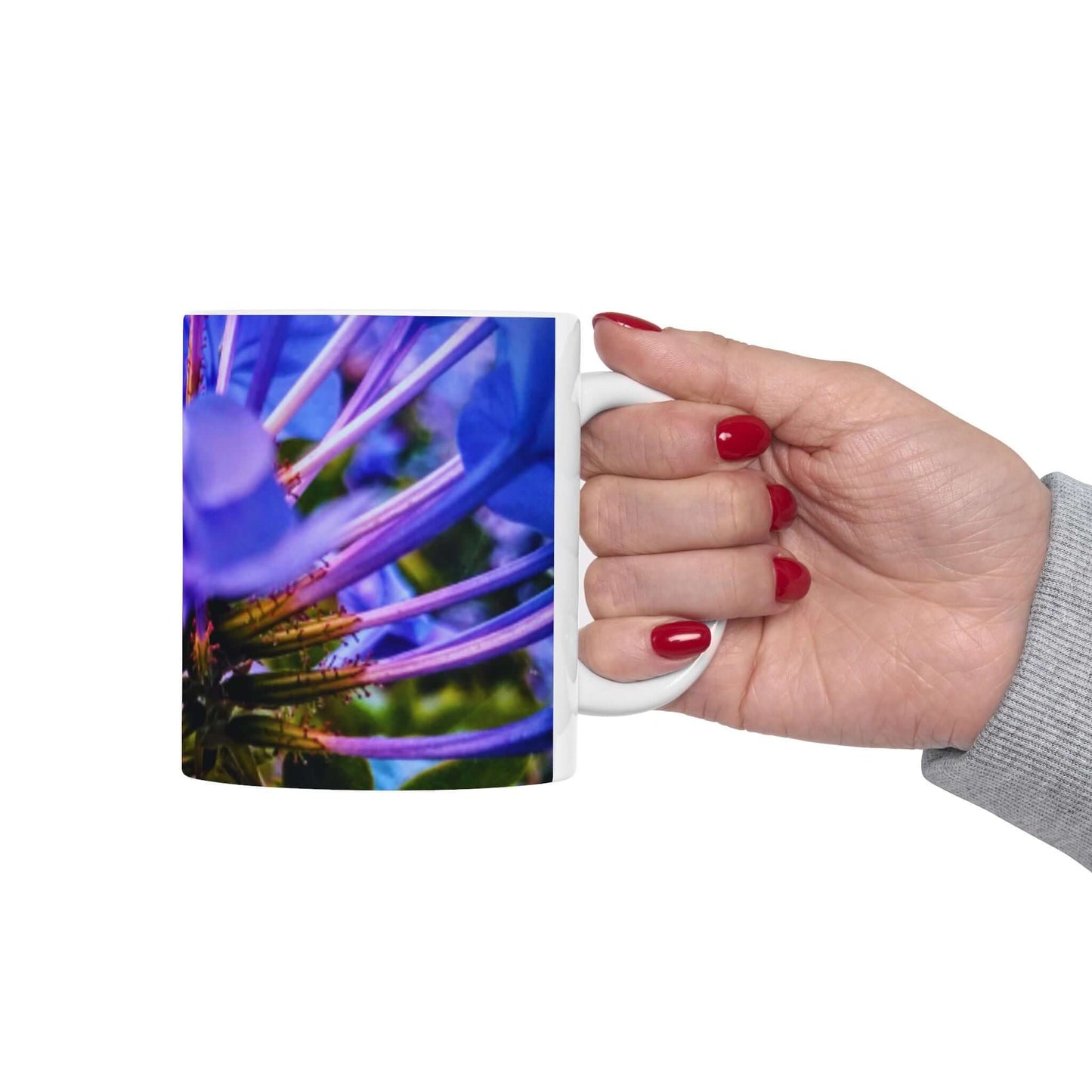 Blue Hydrangea Stem Mug 11oz & 15oz