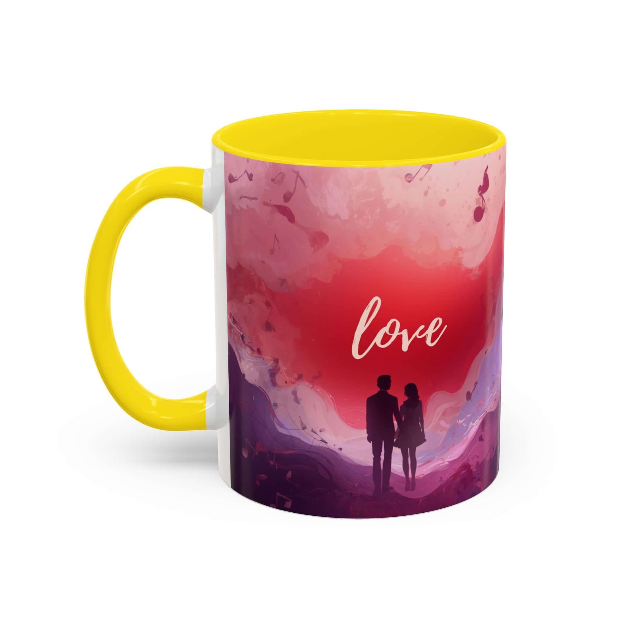 Couple Silhouette Love Mug Accent Coffee Mug 11oz 15oz