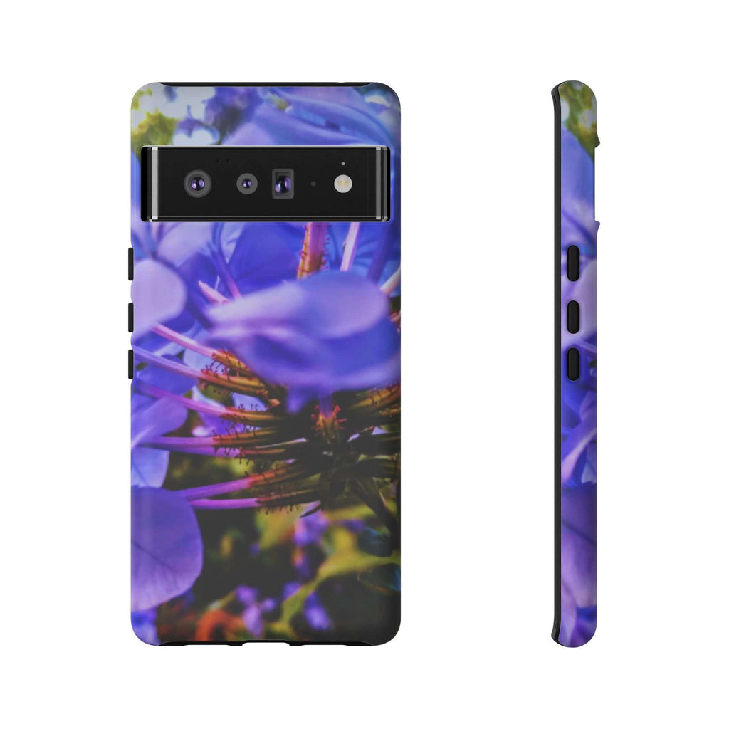 Blue Hydrangea Stem Protective Tough Case