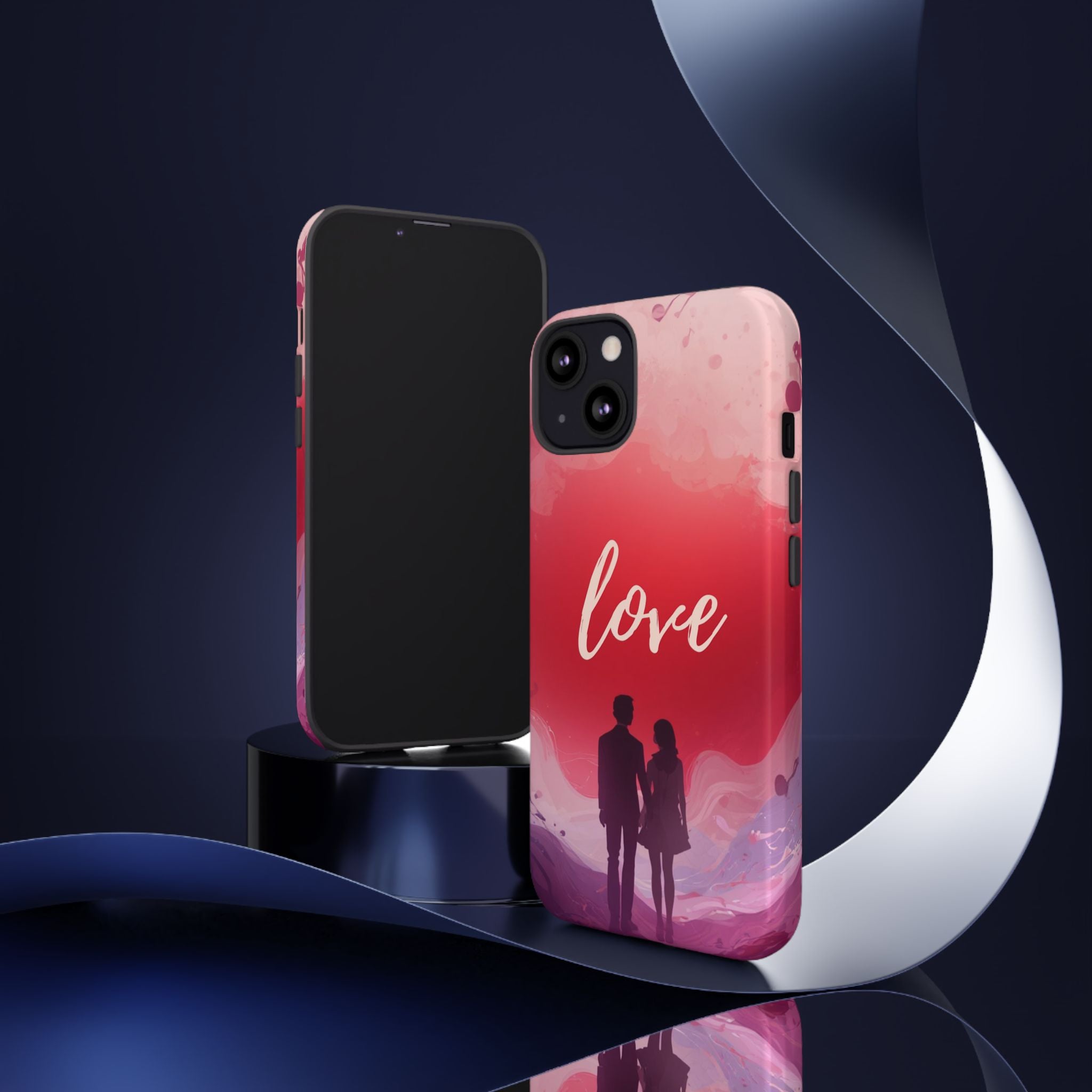 Phone Case — Couple Silhouette Love Protective Tough Case